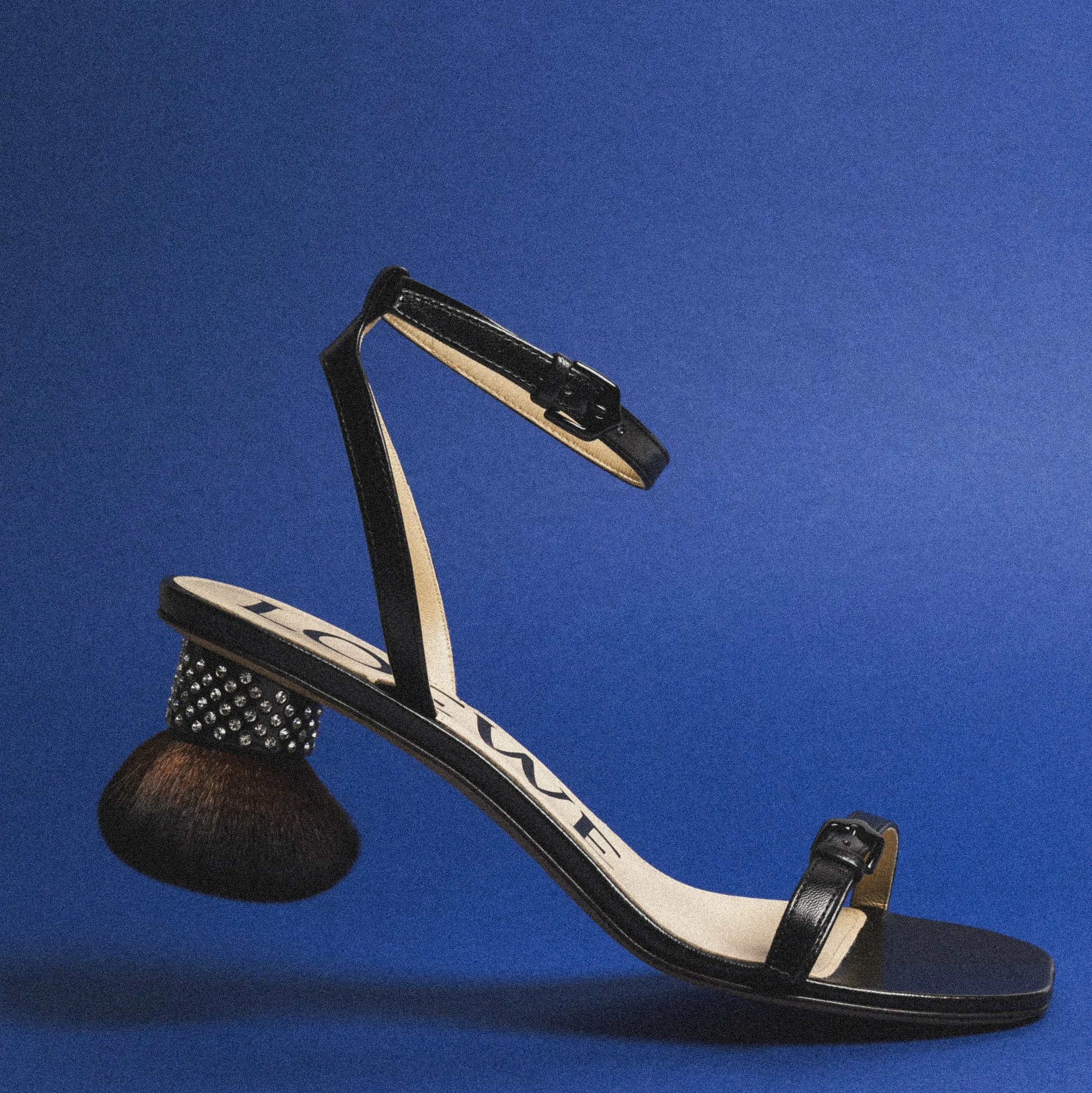 Petal Brush Heel Sandal in Black - POST 1.jpg