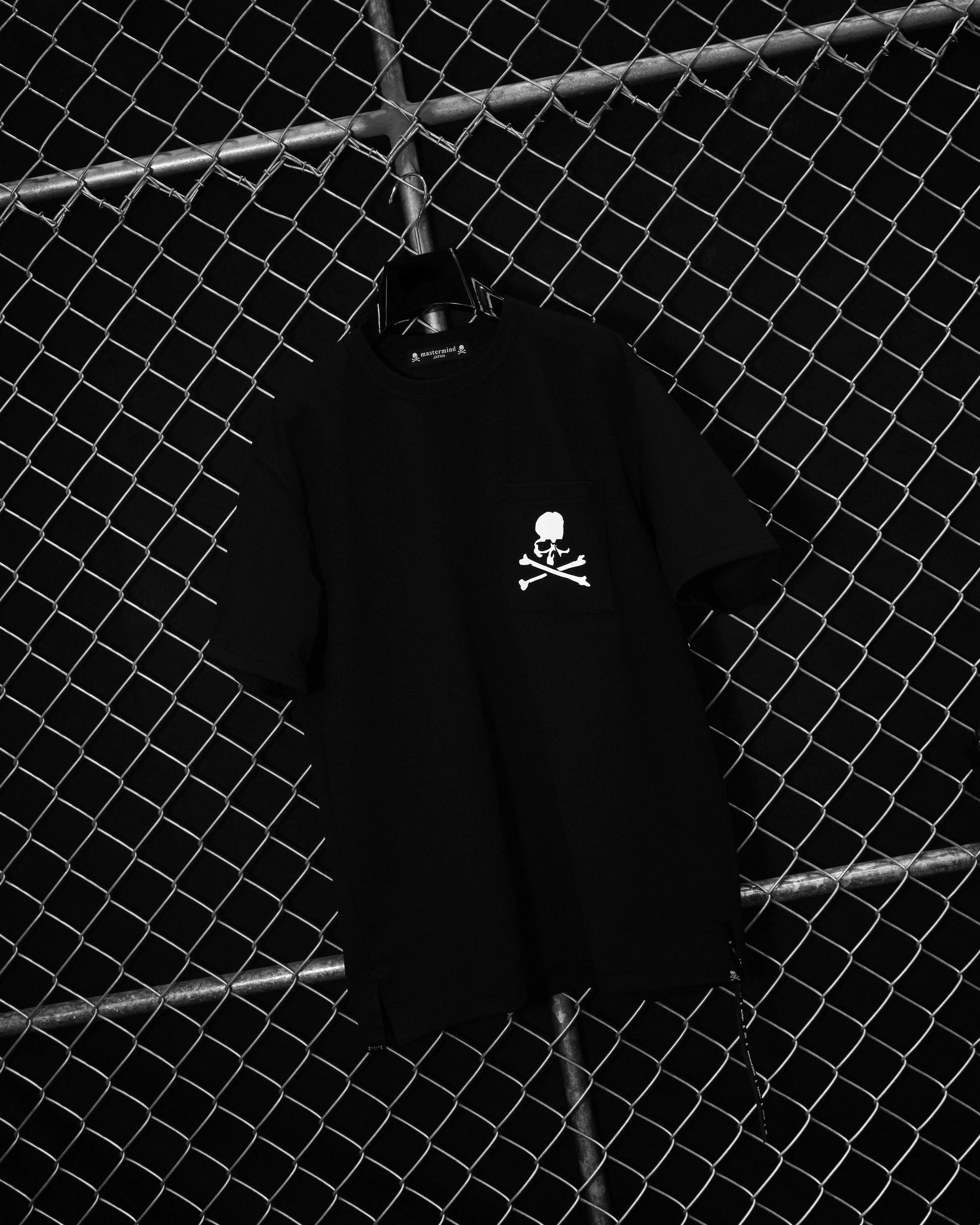 Slicone Skull On Pocket T-Shirt in Black- POST.jpg