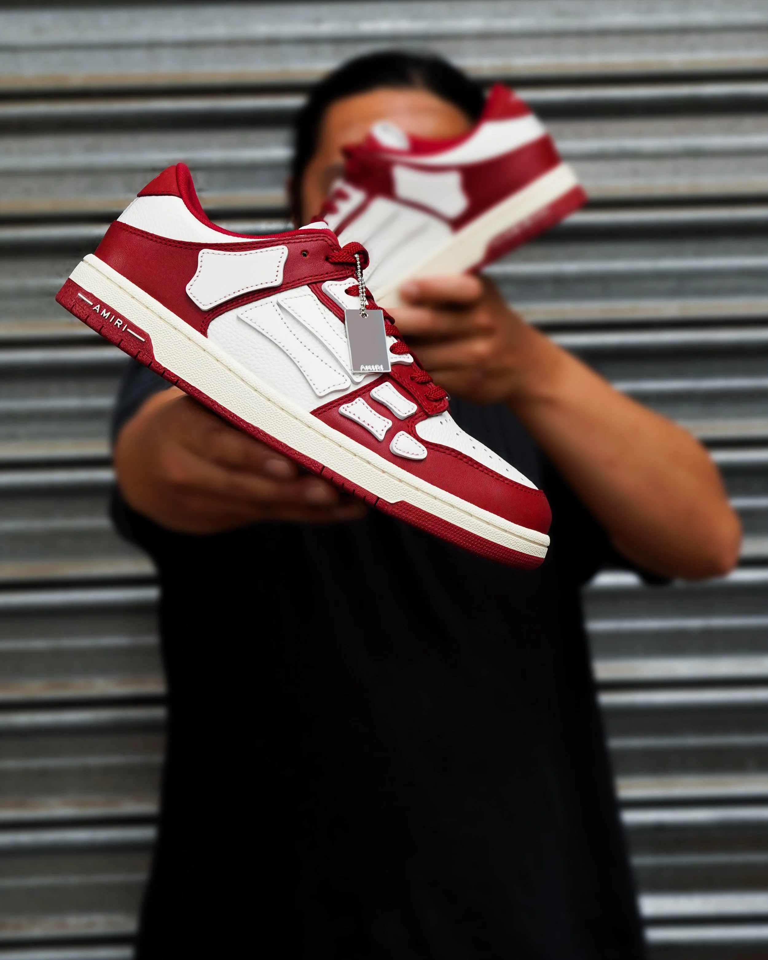 Skeleton Low Top Sneakers in Red - POST 1.jpg