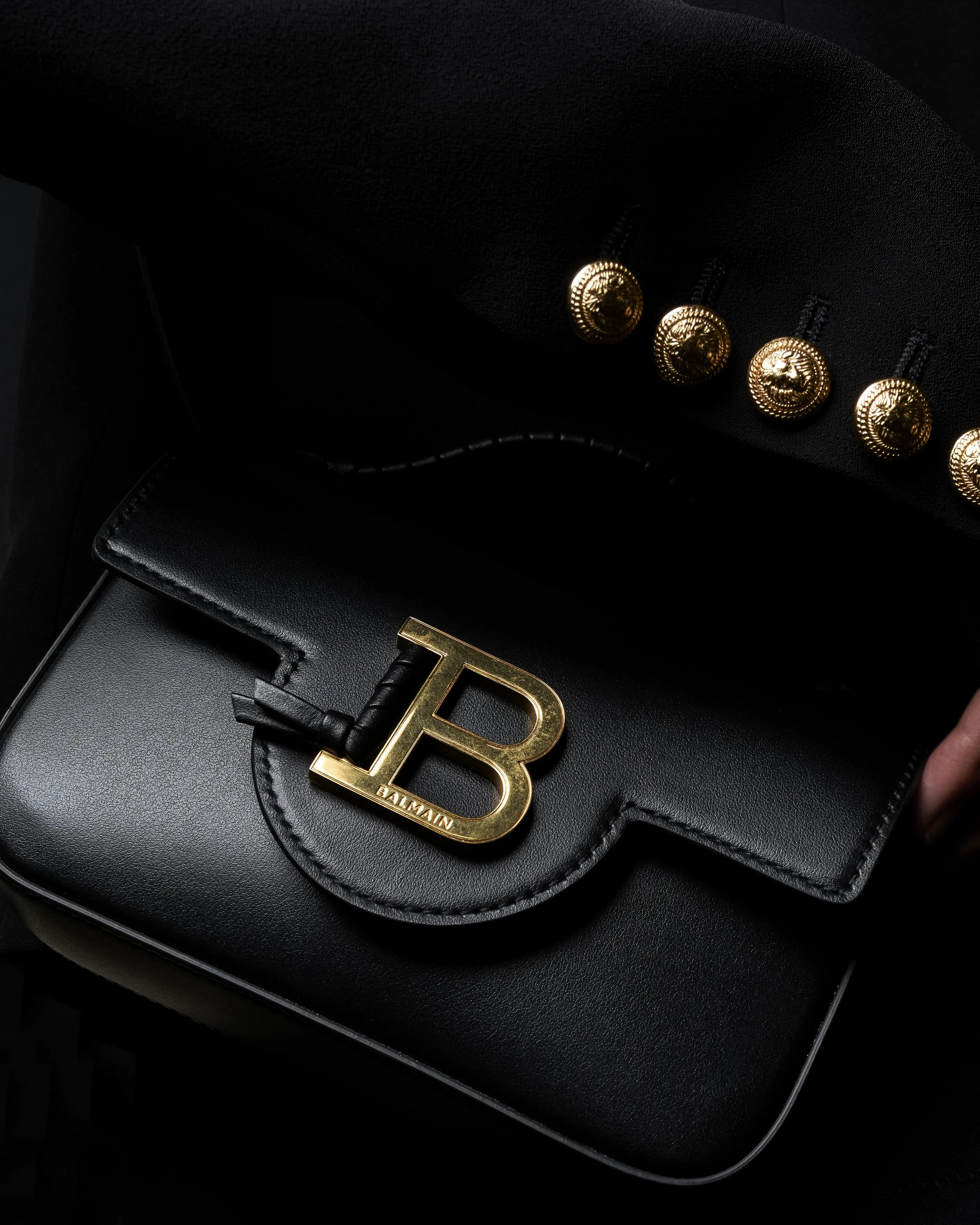 B-Buzz Calfskin Mini Shoulder Bag in Black - POST 2.jpg