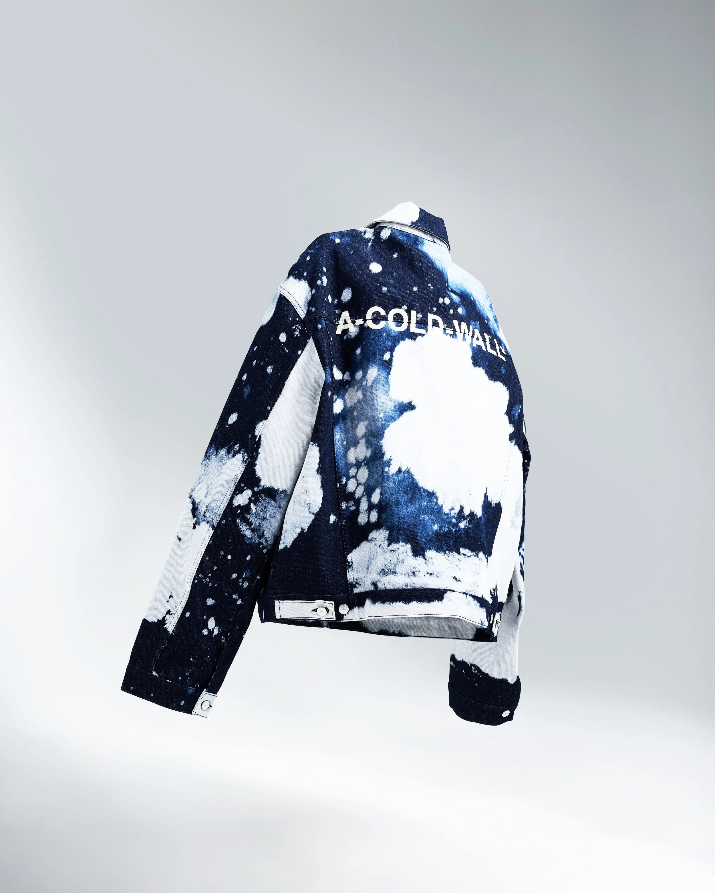 Back Logo Denim Jacket in Bleach Wash - POST 2.jpg