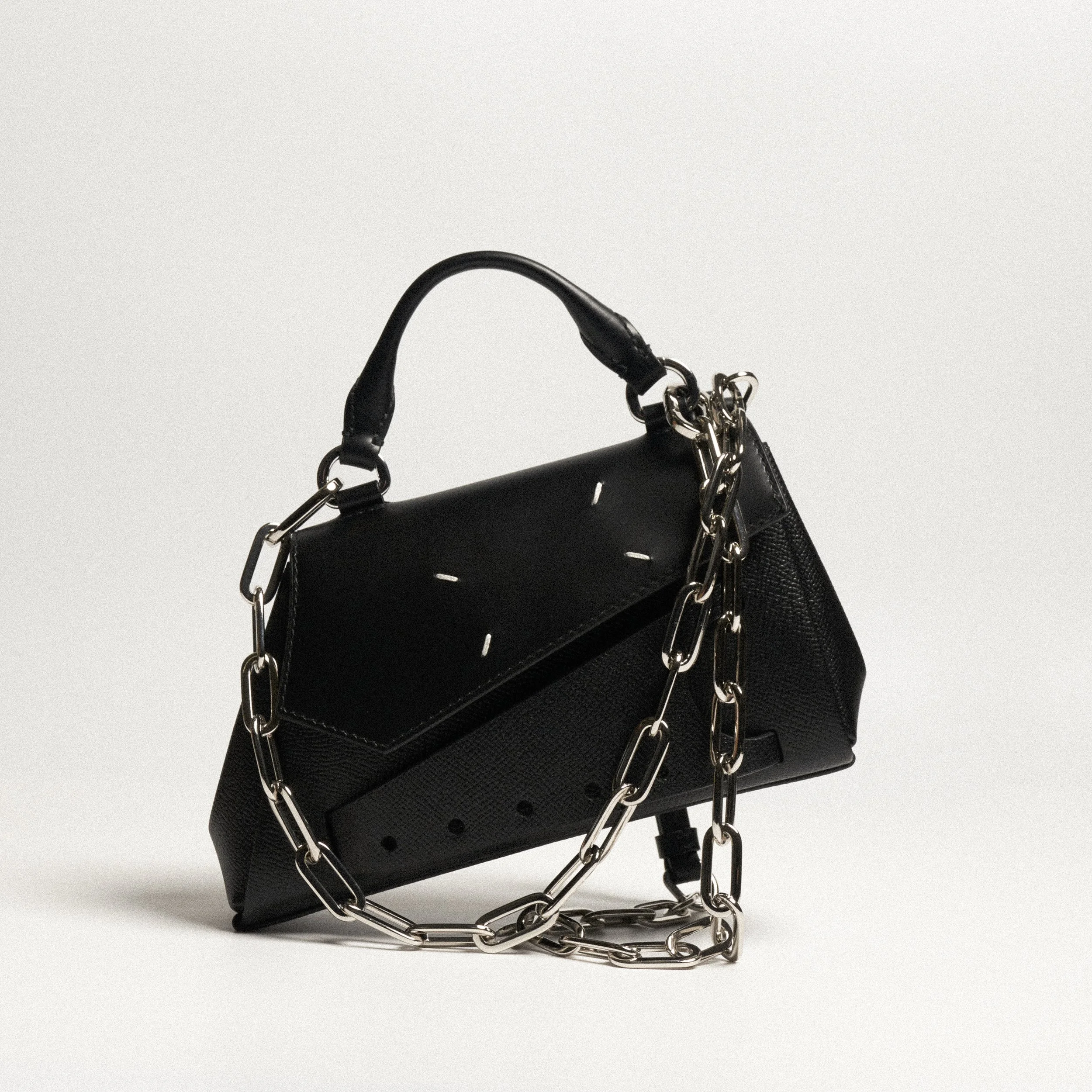 Snatched Leather Tote Bag in Black - POST 1.jpg