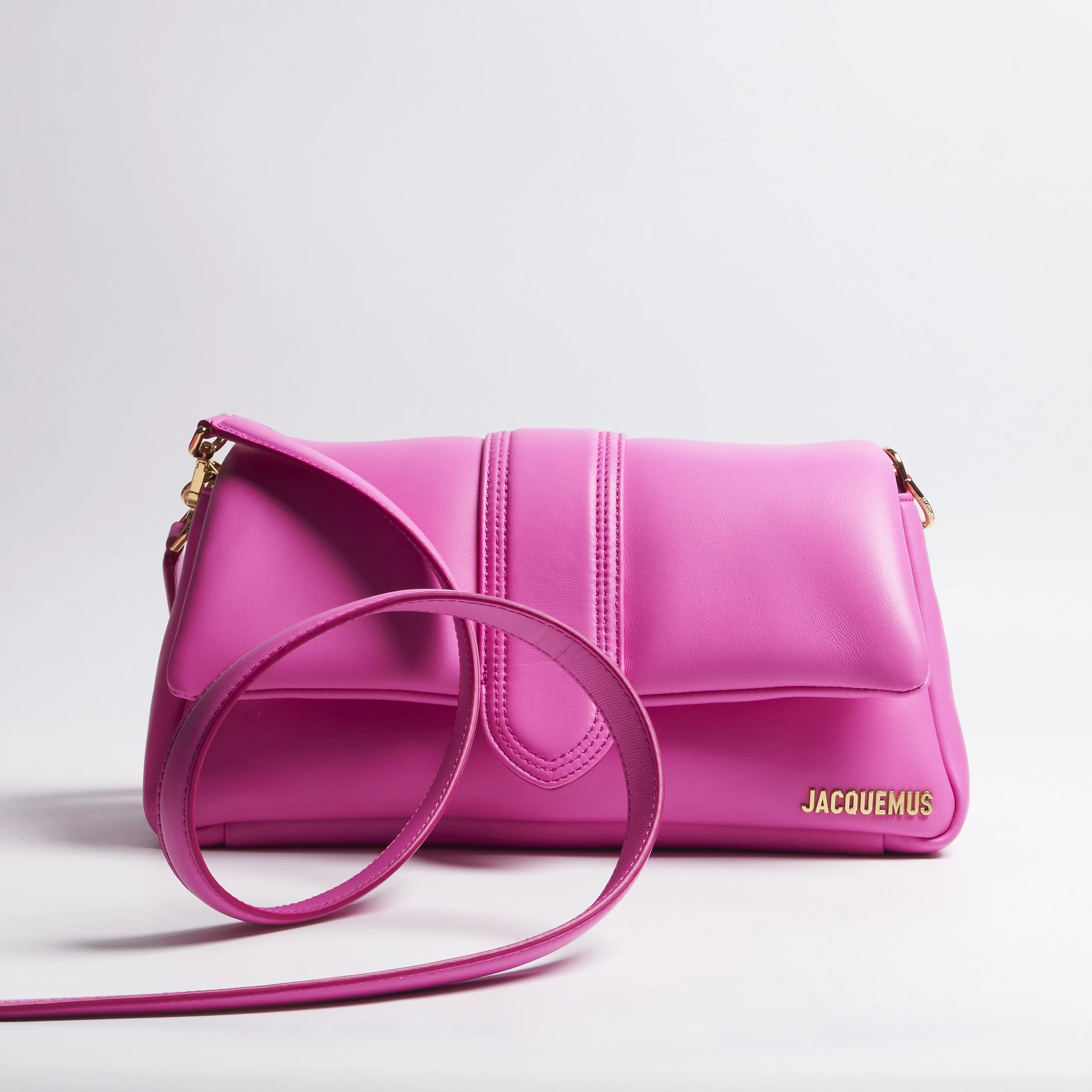 Le Petit Bambimou Leather Bag in Neon Pink - POST 1.jpg