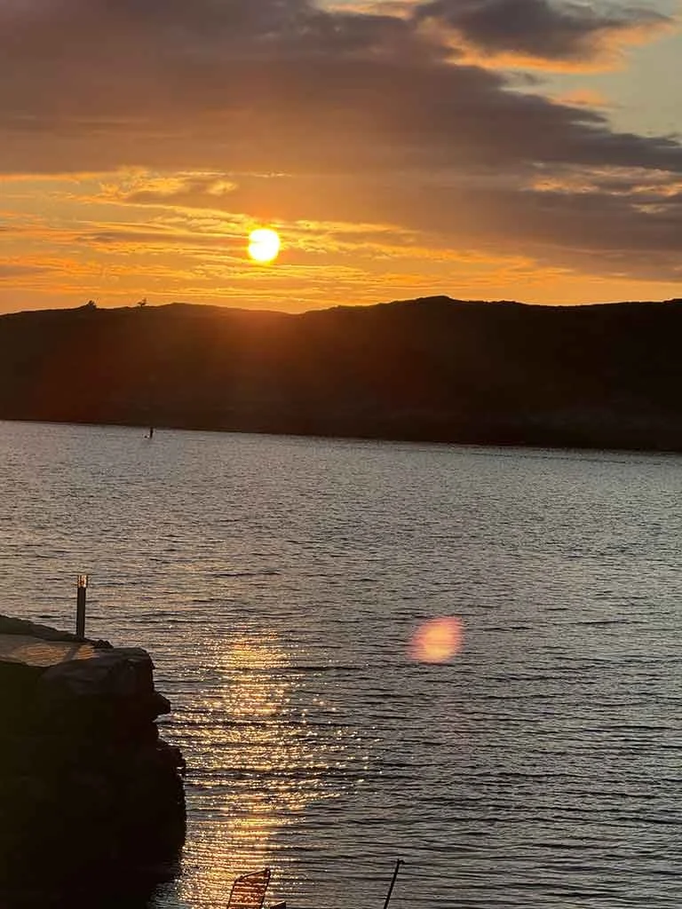 Solnedgang ved Hitra