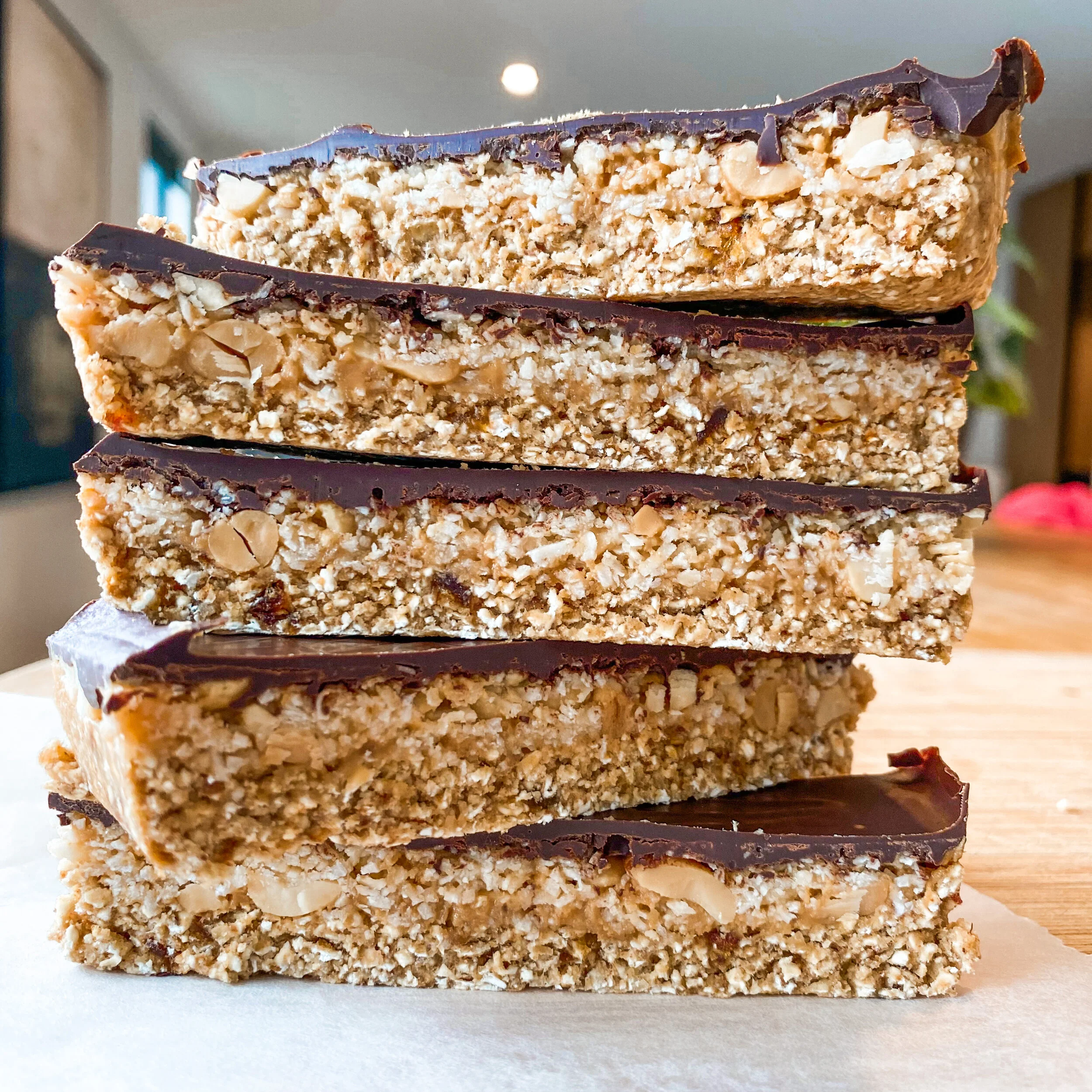 Coconut + peanut bars