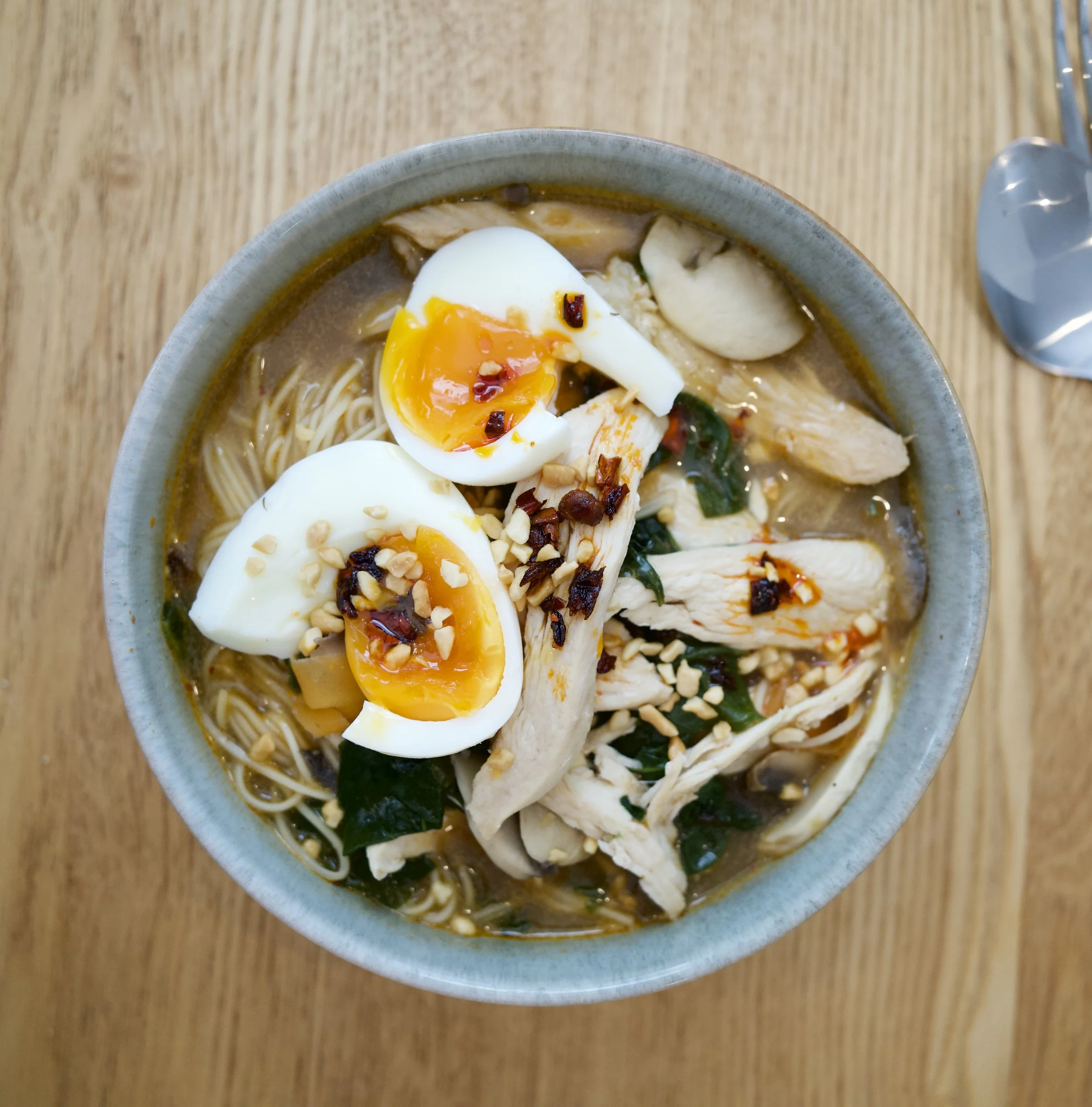 Mushroom and Chicken Ramen