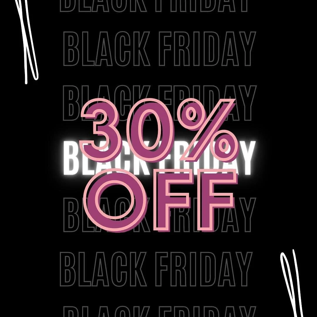 30% off any fullset, lashlift  appointments booked today!! Appointments booked today for the rest of the month and December will receive 30% off.
✨
New appointments only, may not be rescheduled or changed!