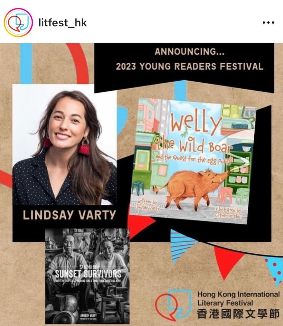 Attention all book worms! 🐛 
.
I am honoured to be part of this year&rsquo;s HK International Literary Festival and the Young Reader&rsquo;s Festival!

I will be running one Sunset Survivors walking tour of Yau Ma Tei - where we will meet some of th