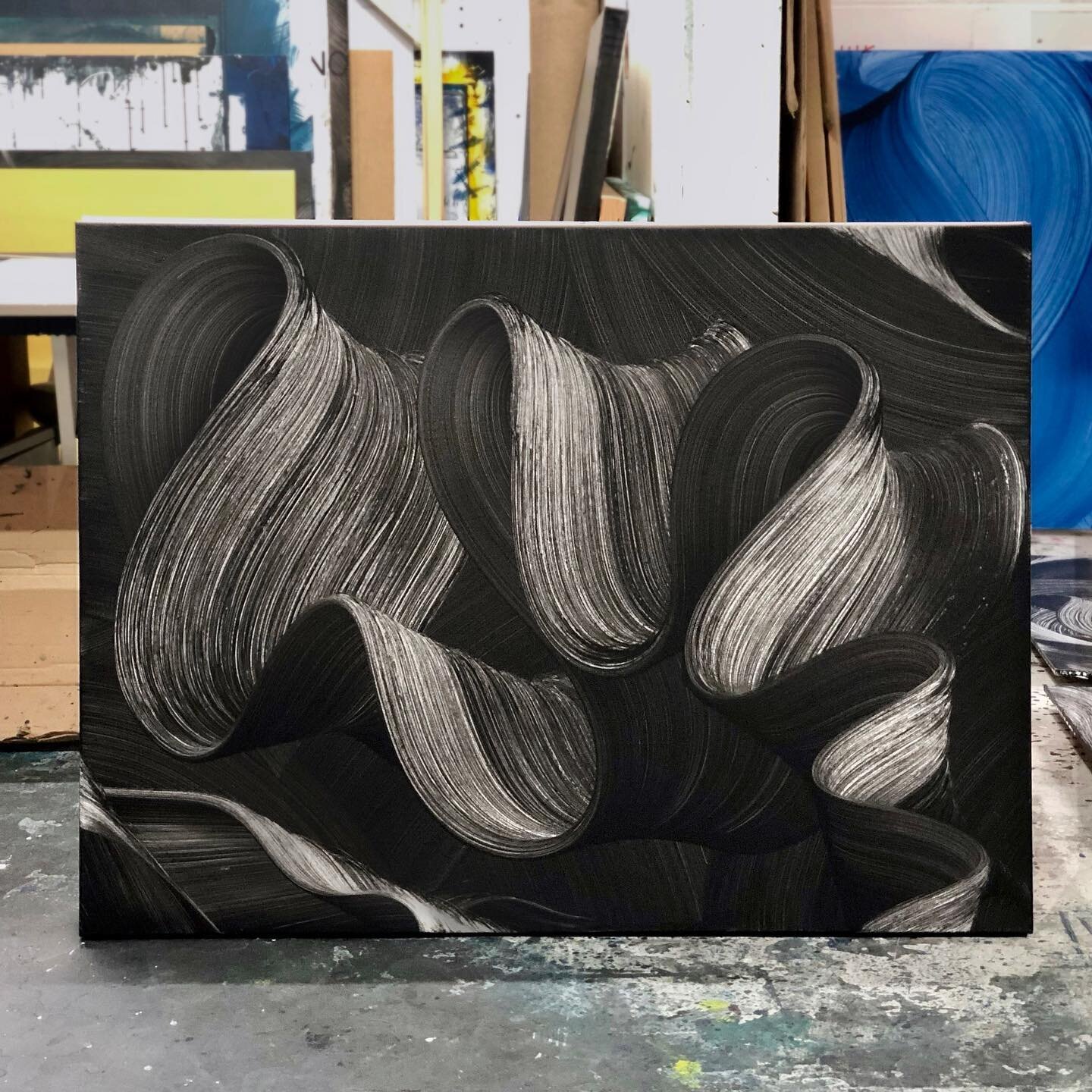 Findings from last year&rsquo;s whispers.
91x121cm
Acrylic of canvas
.
.
.
.
.
.
.
.
.
.

#atelierdartiste #blackandwhitepainting #peintureabstraite #abstractminimalism #abstraction #minimalabstractart #peinturecomtemporaine #artistatwork #artiststud