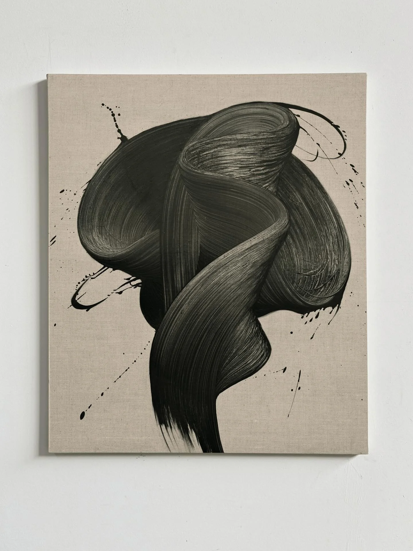 Almost, Maybe, Never 
(or What You Were Not Meant to See)

This work was born in the chaos of the studio, nearly lost more than once and almost destroyed on several occasions. 
It seemed to carry its own momentum, choosing survival each time I tried 