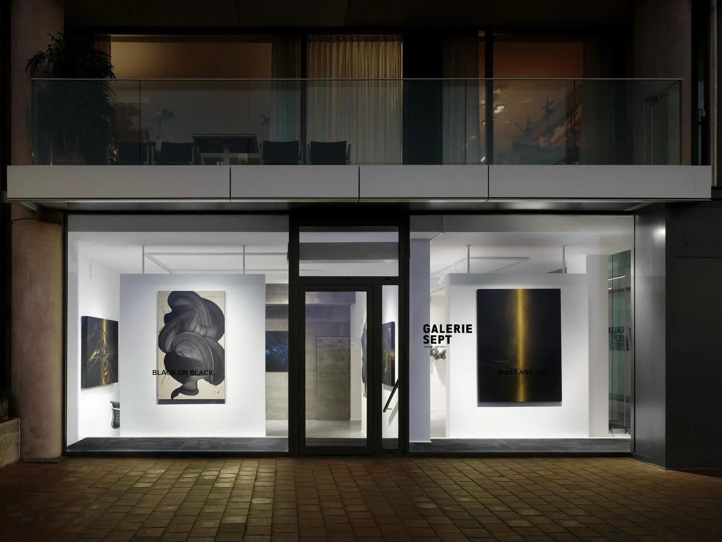 Final week to catch the Black on Black exhibition at @galerie.sept 
&mdash;&mdash;
Black on Black at Galerie Sept Knokke brings a fresh lens to a timeless colour. Instead of treating black as void or neutrality, the exhibition highlights its capacity