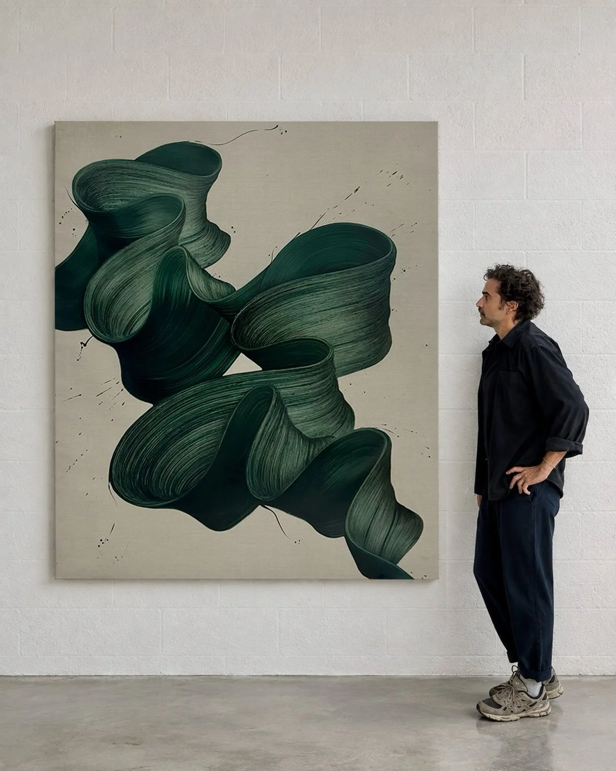 When does a brushstroke stop being a mark and starts becoming a form?

That&rsquo;s the bit I&rsquo;m interested in ✨

#abstractpainting #contemporarypainting #kostaspapakostas #brushwork #contemporaryart