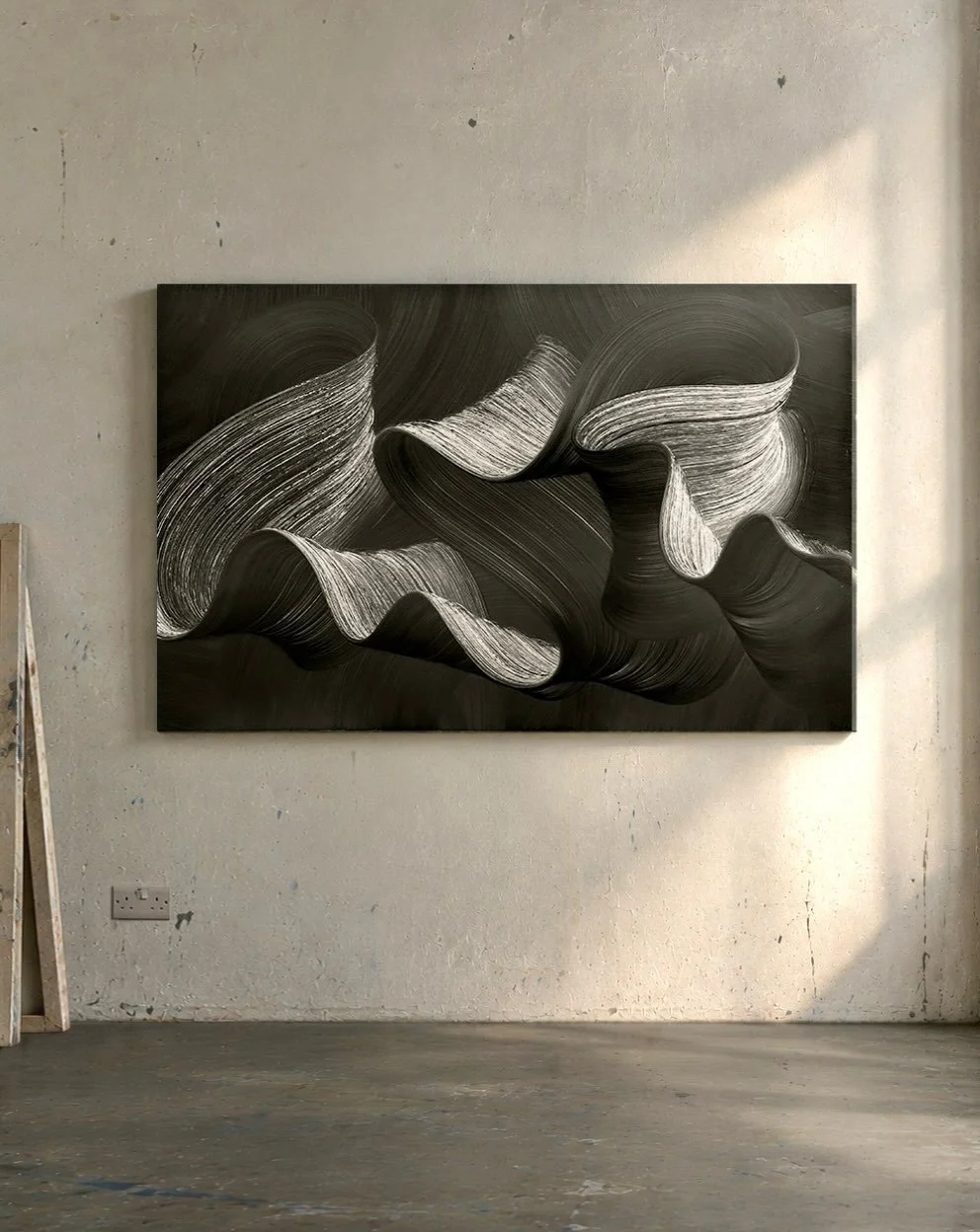 One continuous gesture.
No corrections.
No second chances.
Just the beautiful mess of being alive.

Holding both light and darkness.

#lightanddarkness #abstractpainting #blackpainting#monochromeart #gesturalpainting
