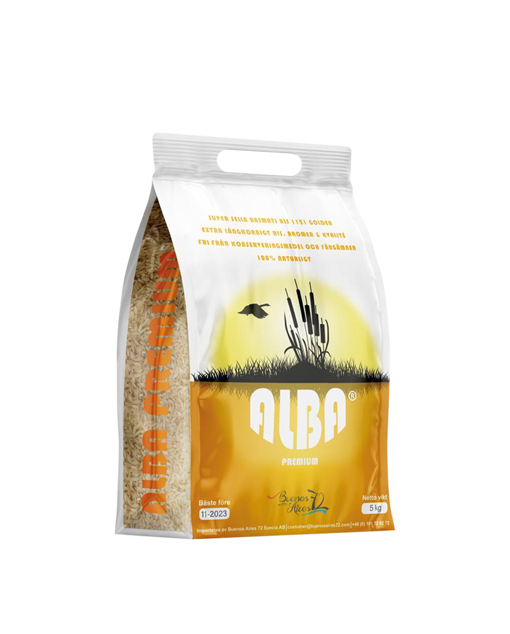 Alba Super Sella Basmati Rice 5kg Buenosaires72