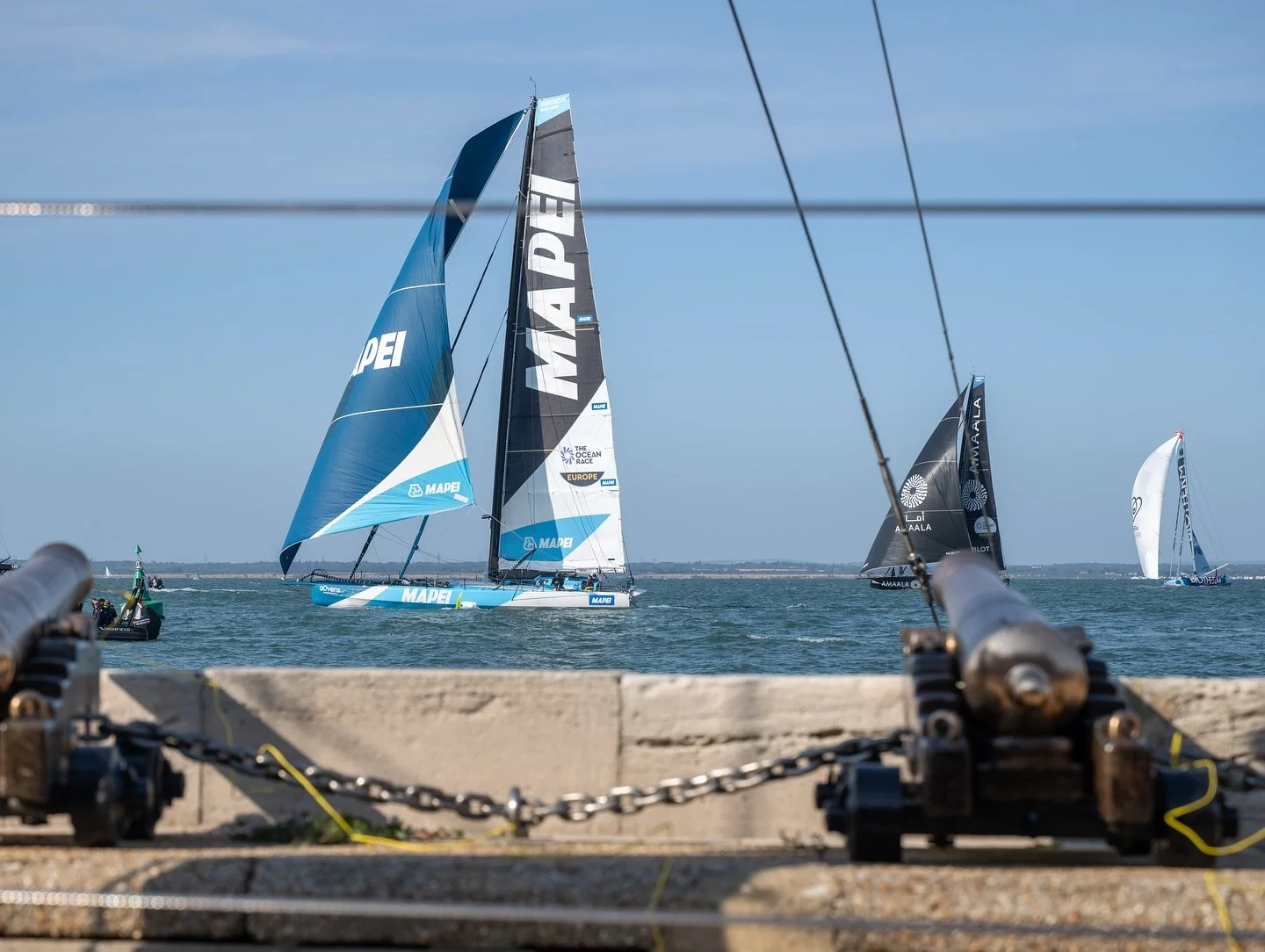 Cool to be on both sides for the start of Leg 2 of The Ocean Race Europe — kicking things off shoreside before hopping in the rib to grab a few shots on the water. Couldn’t have asked for better evening light to send the fleet on their wa
