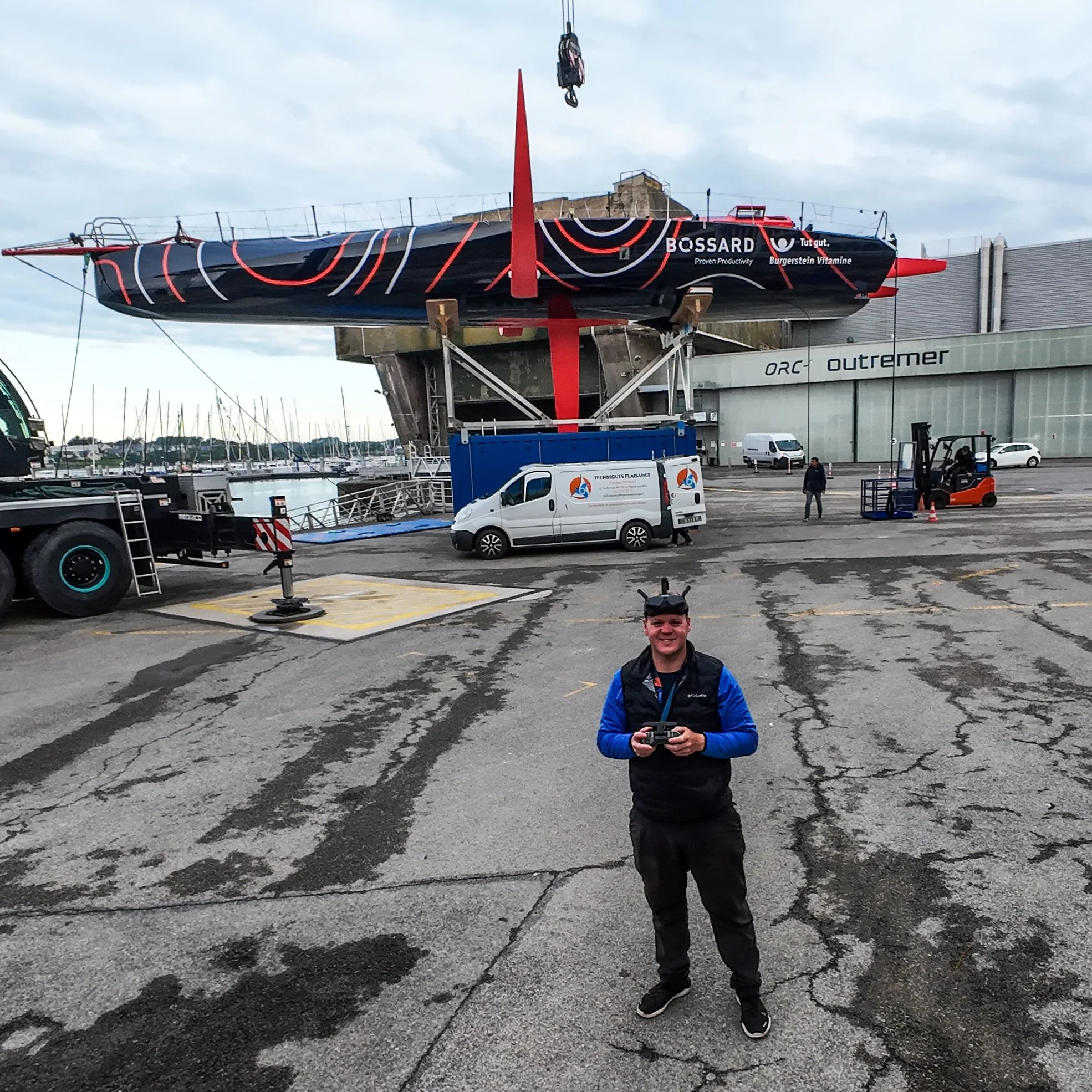A great day in France last week flying FPV for the launch of Ollie Heer&rsquo;s new boat.

FPV brings a completely different feel to these moments &mdash; fast, close, and immersive &mdash; and it was great to help capture the energy around such a bi