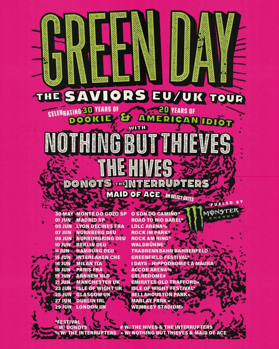 green day tour usa