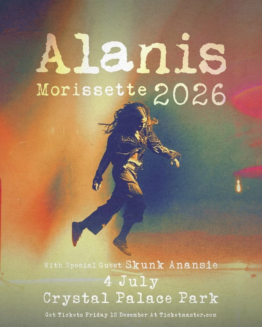 After a huge run of dates in the UK this year, including stops at The O2, Alanis Morissette (@alanis) has announced her return in 2026, with six UK and Ireland dates, including a show at London's Crystal Palace Park. 

2026 UK and Ireland dates: 

Ju