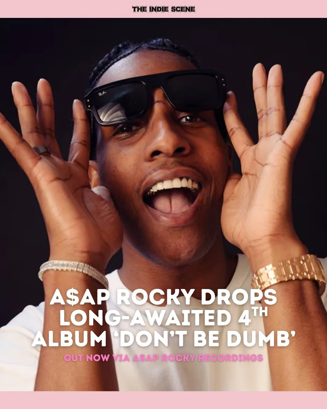 After 8 years since 2018's 'Testing', A$AP Rocky has returned with his genre-hopping fourth studio album 'Don't Be Dumb', out now via A$AP Rocky Recordings. 

🔗 Read our ★★★☆☆ review via the link in @the1ndiescene's bio.