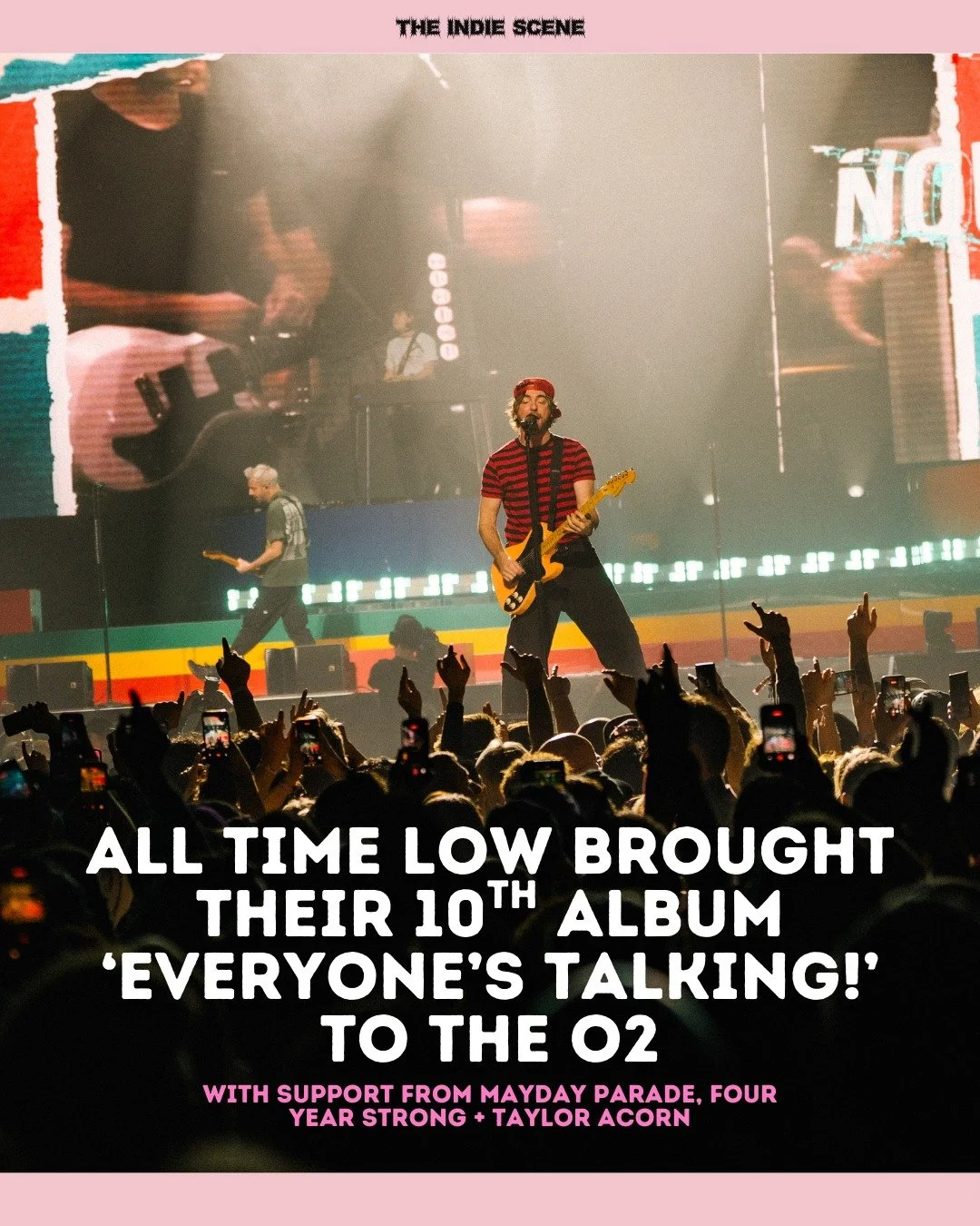All Time Low put 23 years in the music industry to good use as they brought their 10th album 'Everyone's Talking' to London's The O2 Arena, with support from Mayday Parade, Four Year Strong and Taylor Acorn. 

🔗 Read the full review via the link in 