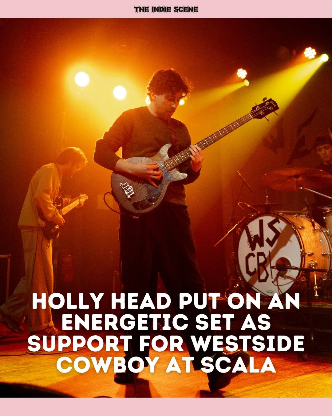 Holly Head put on a brilliantly energetic display whilst opening for the fast-rising Westside Cowboy at London's Scala. 

📸 Katie Riley (@katierileyphotos) 

🔗  See the full gallery &amp; review via the link in @the1ndiescene's bio.