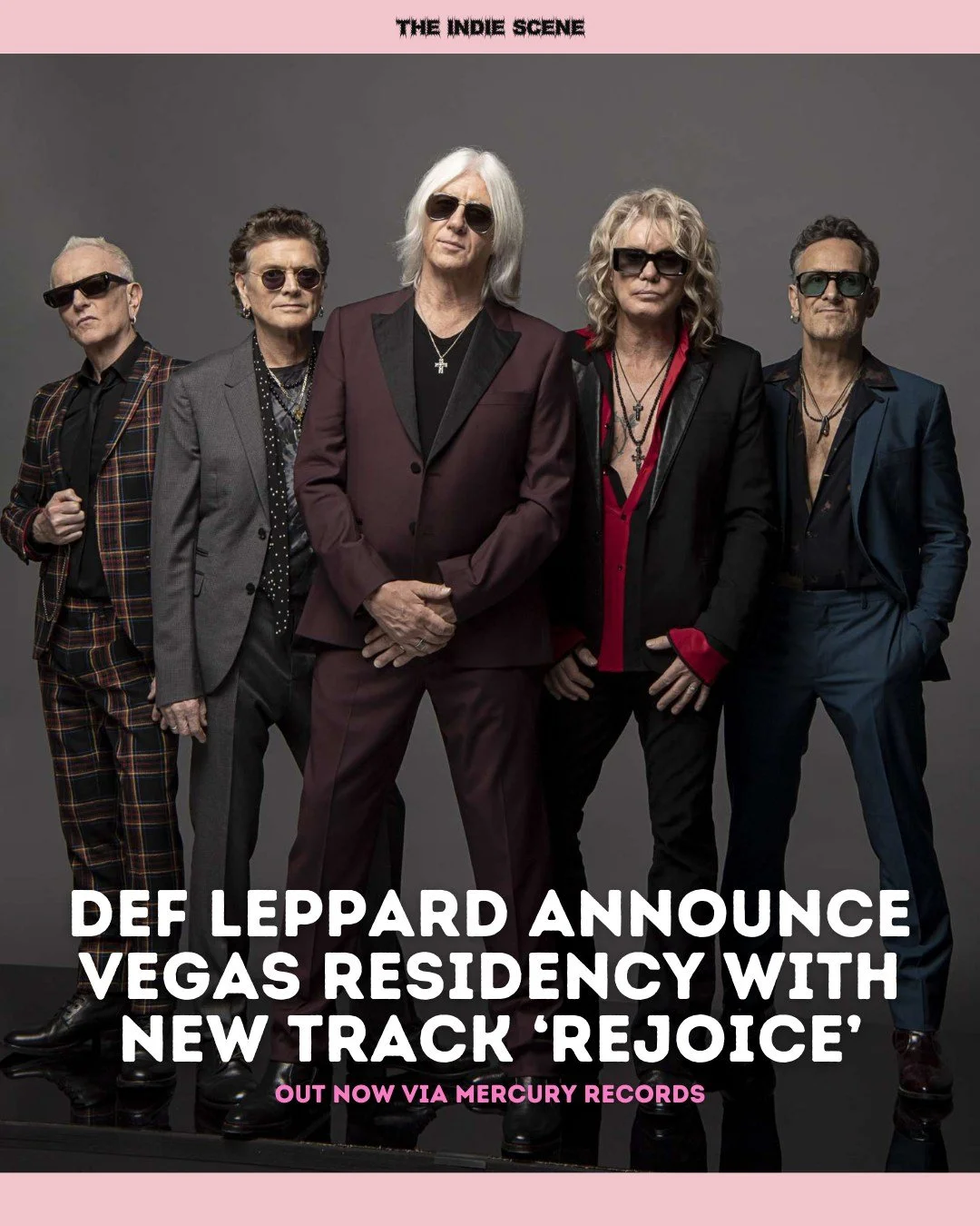 Def Leppard announce their Las Vegas residency with new track 'Rejoice', out now via Mercury Records. 

🔗 Find out more via the link in @the1ndiescene's bio.