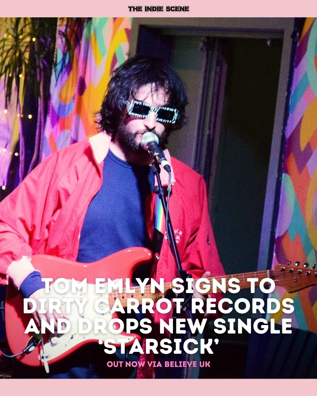 Swansea's Tom Emlyn signs to Dirty Carrot Records and drops new single 'Starsick'.

🔗 Find out more via the link in @the1ndiescene's bio.