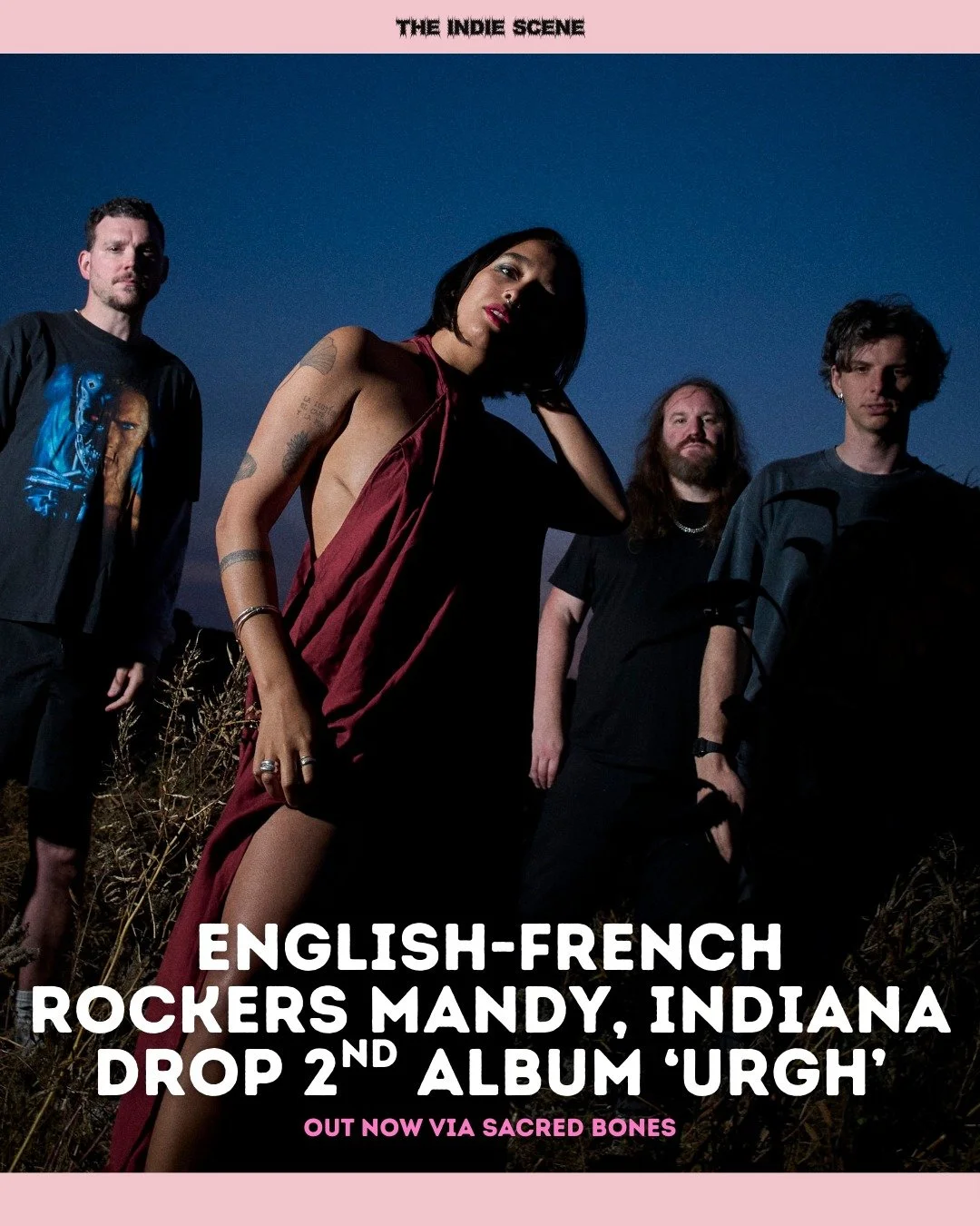 Mandy, Indiana, who are based between Manchester and Berlin, drop their second album, 'URGH', ahead of their UK and EU tour next month. 

🔗 Read our ★★★★★ review via the link in @the1ndiescene's bio.