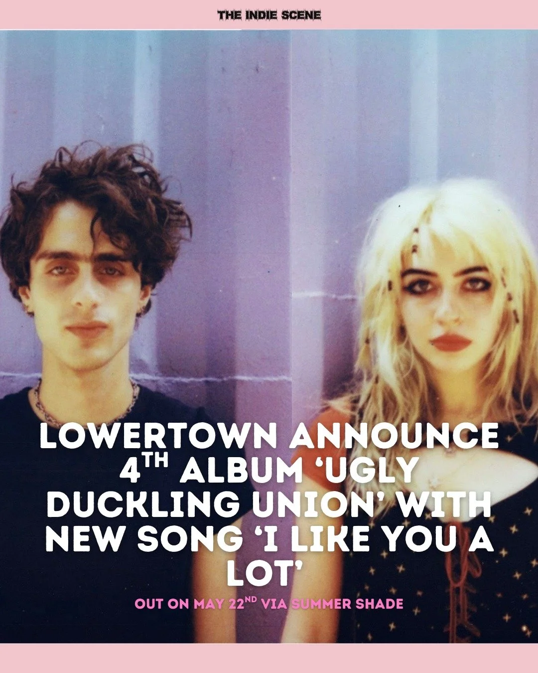 Atlanta-based duo Lowertown, consisting of Olivia Osby and Avsha Weinberg, have announced their 4th album on new label Summer Shade, with first teaser 'I Like You A Lot'. The pair have also shared details of a North America tour, ending with a hometo