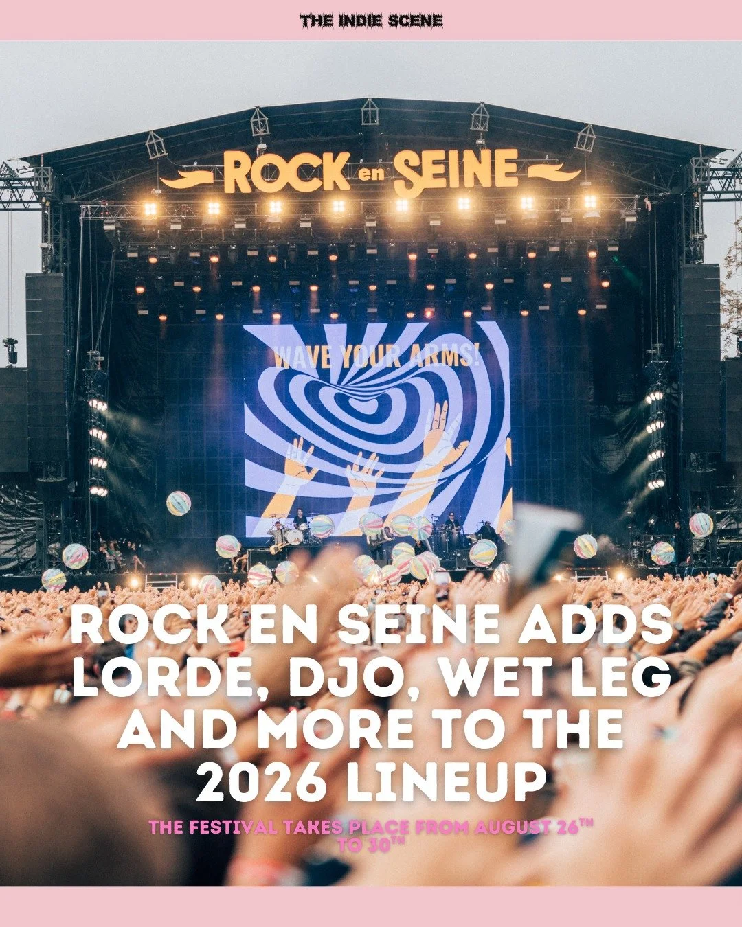 Rock en Seine adds Lorde, Djo, CMAT, Wet Leg and more to a jam-packed line-up already consisting of heavyweights Tyler, the Creator, Nick Cave and The Bad Seeds, The Cure and Deftones. 

🔗 Find out more via the link in @the1ndiescene's bio.