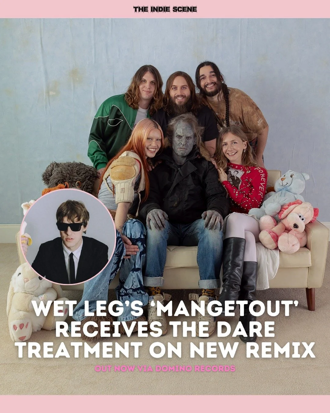 Isle of Wight's Wet Leg team up with The Dare on a remix of their 2025 single 'mangetout', out now via Domino Records. 

🔗 Read and listen via the link in @the1ndiescene's bio.