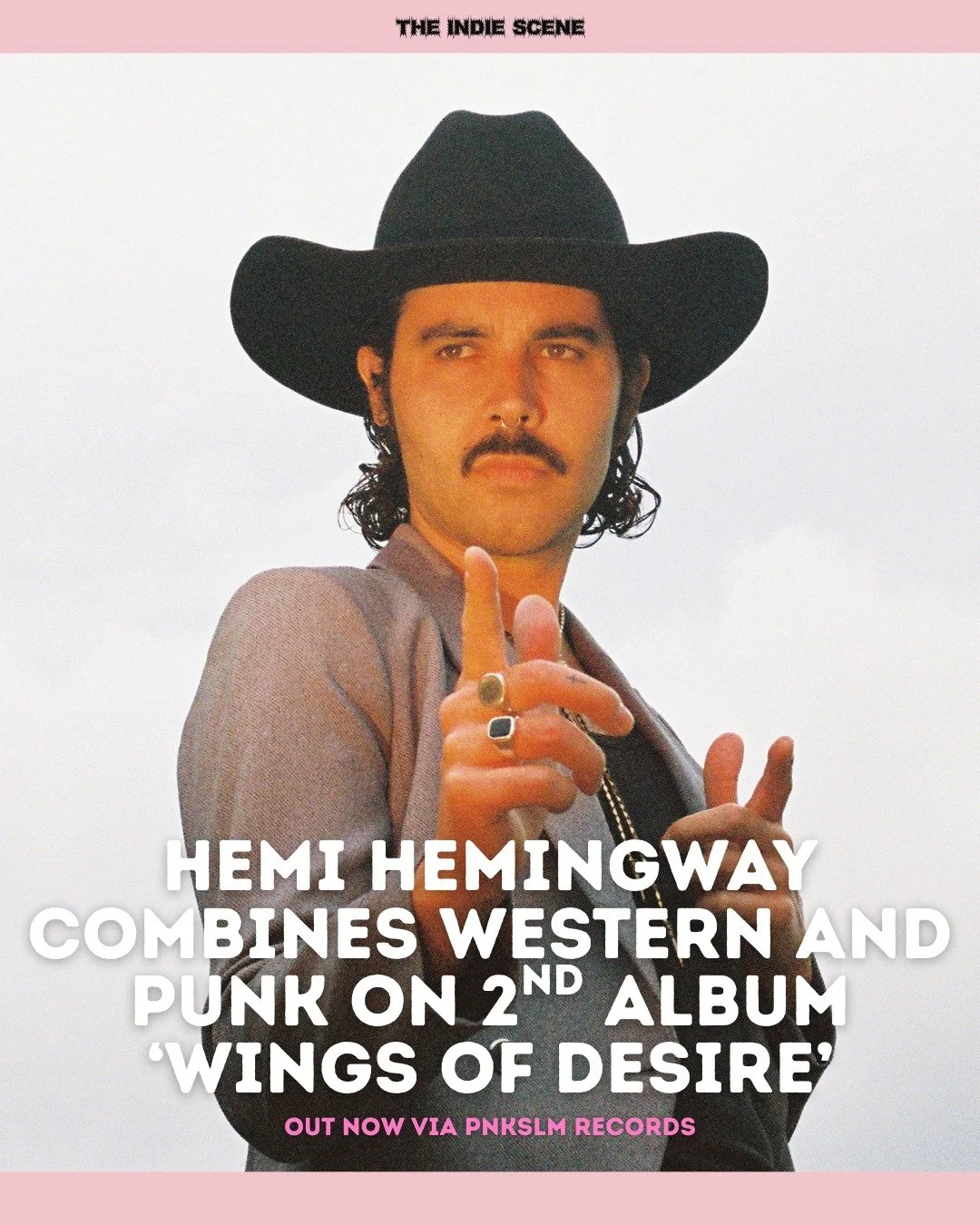 New Zealand's Hemi Hemingway returns with 2nd album, 'Wings of Desire', ahead of tour dates in the UK, as well as a stop at Brighton's Great Escape Festival. 

🔗 Read our ★★★★ review via the link in @the1ndiescene's bio.