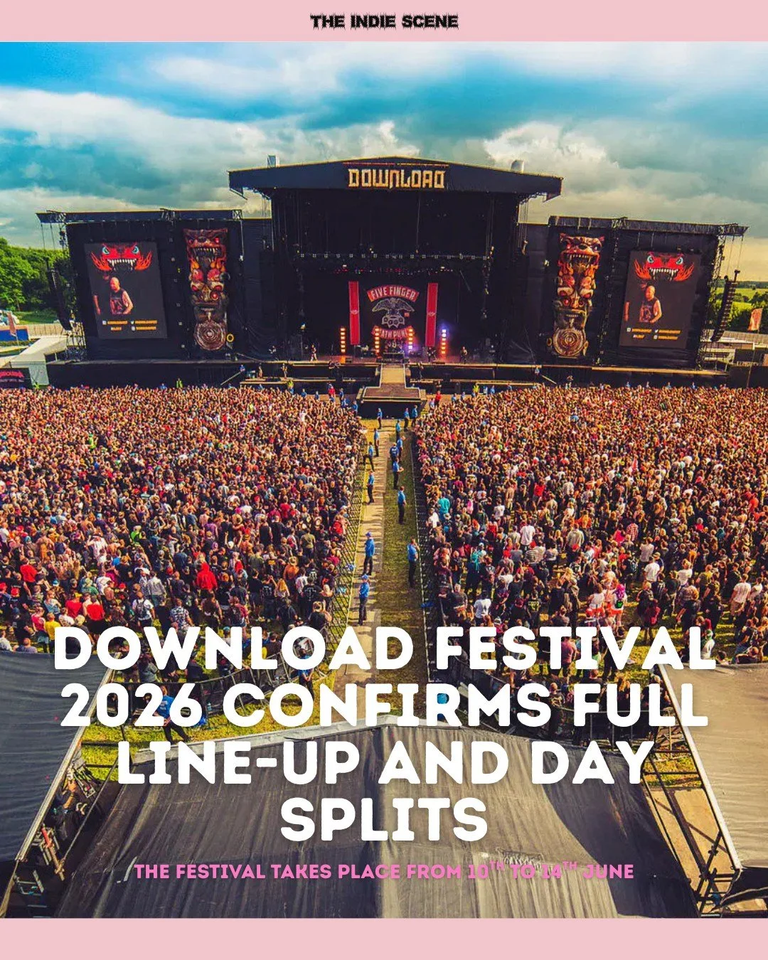 The renowned rock festival Download is set to descend on Donington Park in June with a behemoth of a line-up, including the likes of UK headliner exclusives Limp Bizkit, Guns N' Roses and Linkin Park.

🔗 Find out more via the link in @the1ndiescene'