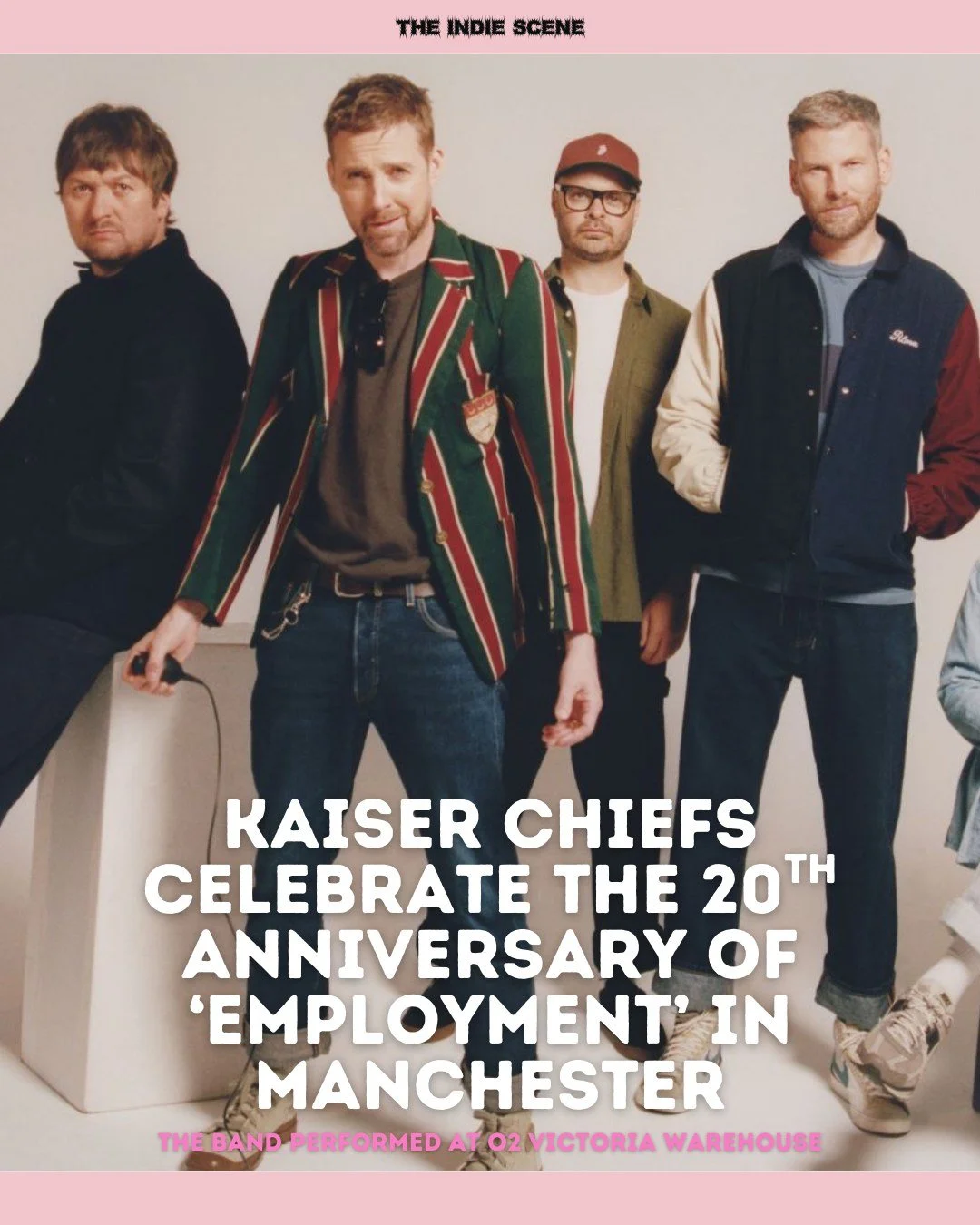 Leeds' Kaiser Chiefs continue their celebrations of the 20-year Anniversary of 'Employment' with a statement of a show at Manchester's O2 Victoria Warehouse. 

🔗 Read the full review via the link in @the1ndiescene's bio.