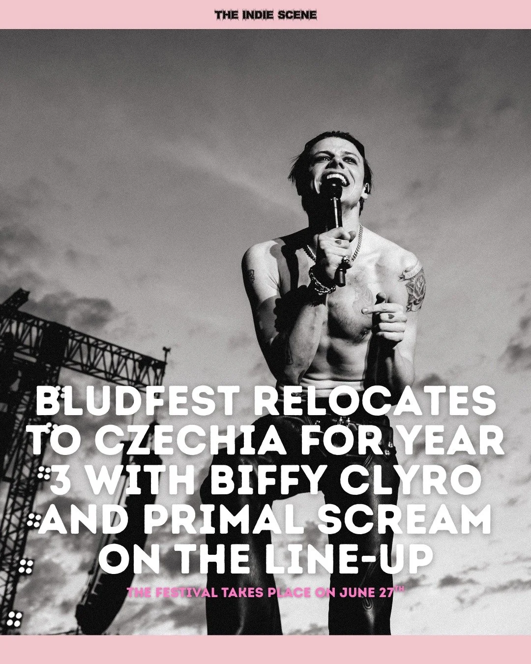 BludFest announces its relocation to Czechia for it's 3rd addition, enlisting huge names like Biffy Clyro and Primal Scream to form an unmissable line-up, with the likes of Palaye Royale, Destroy Lonely, Leap, Pale Waves, Jesse Jo Stark, Bambie Thug,