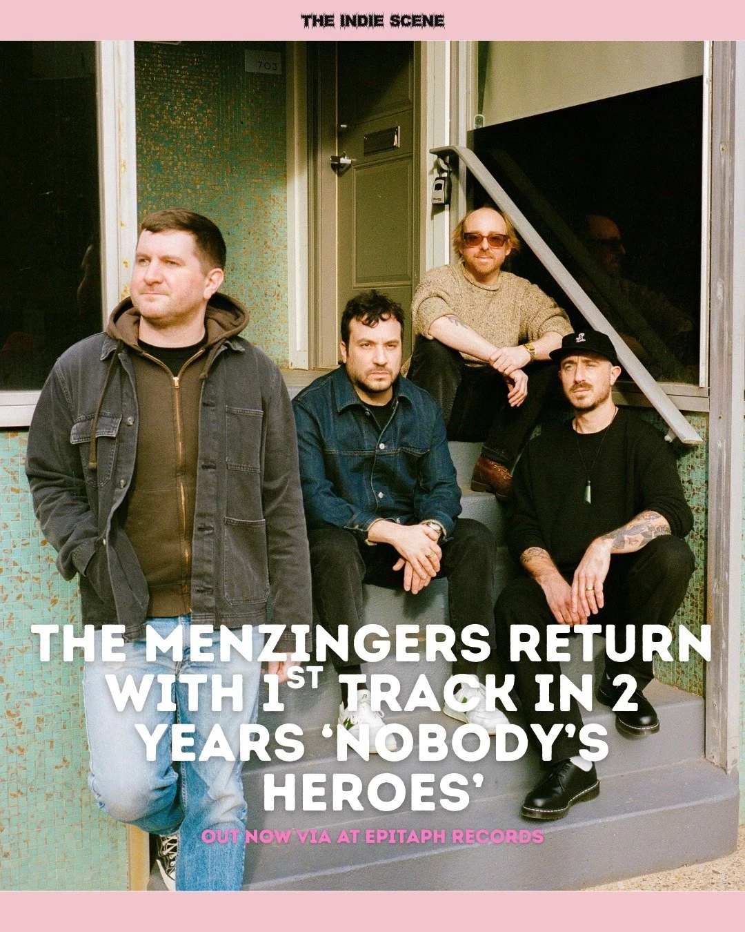 The Menzingers return with new track 'Nobody's Heroes', their first new music since 2024 single 'Second City' and the release of the deluxe version of their 2023 album 'Some Of It Was True'. 

The band will be playing numerous dates in America this y