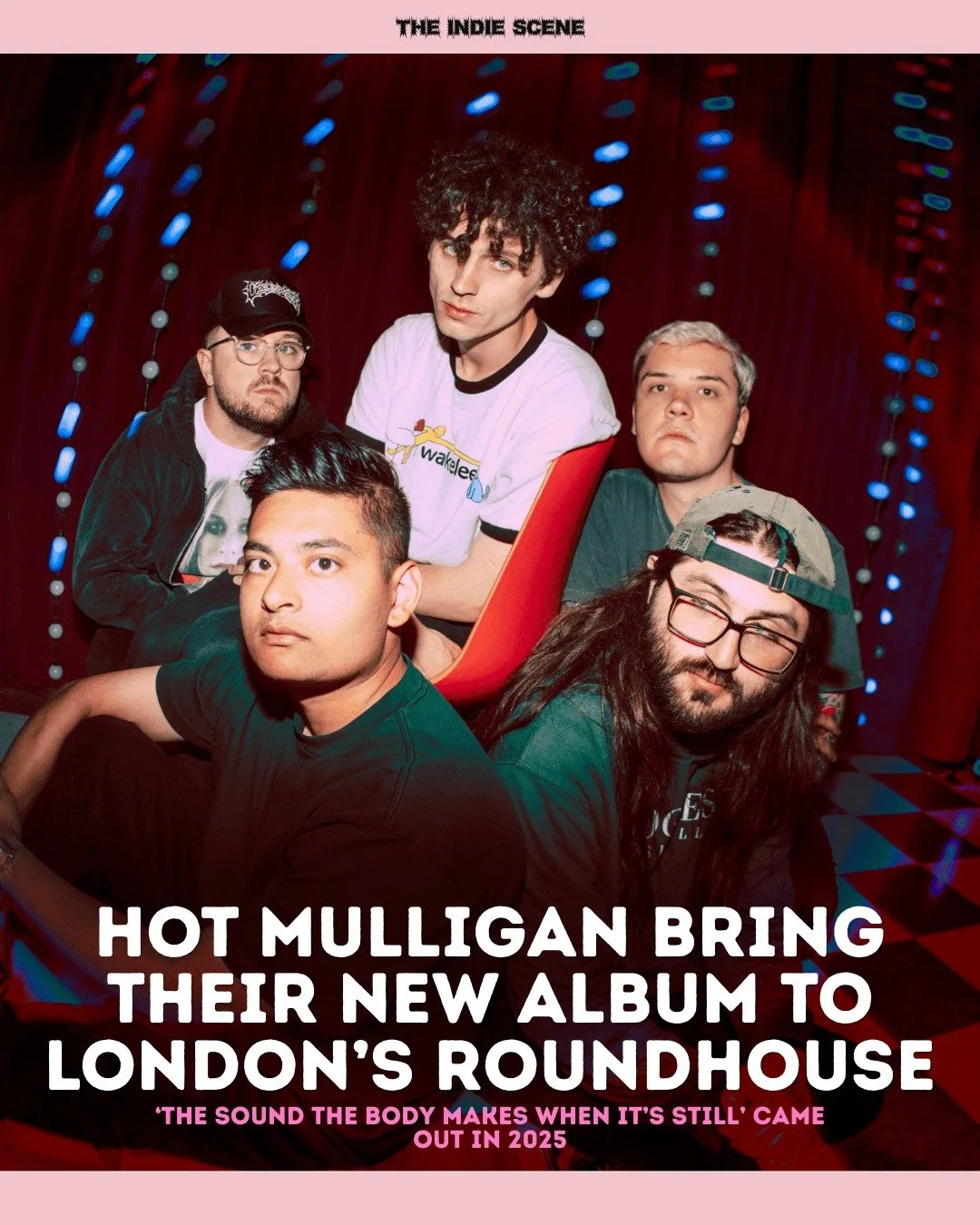 Hot Mulligan brought their 2025 album 'The Sound the Body Makes When It&rsquo;s Still' to London's Roundhouse with one hell of a memorable set. 

🔗 Read the full review via the link in @the1ndiescene's bio.
