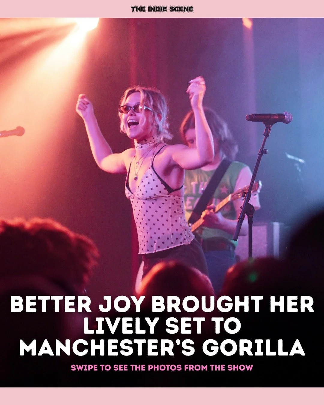 better joy brought her set to Manchester's Gorilla after the release of new EP 'at dusk' in October of last year, with support from Mel Raeburn and Fright Years.

📸 @mrw.film 

🔗 See the full gallery via the link in @the1ndiescene's bio.
