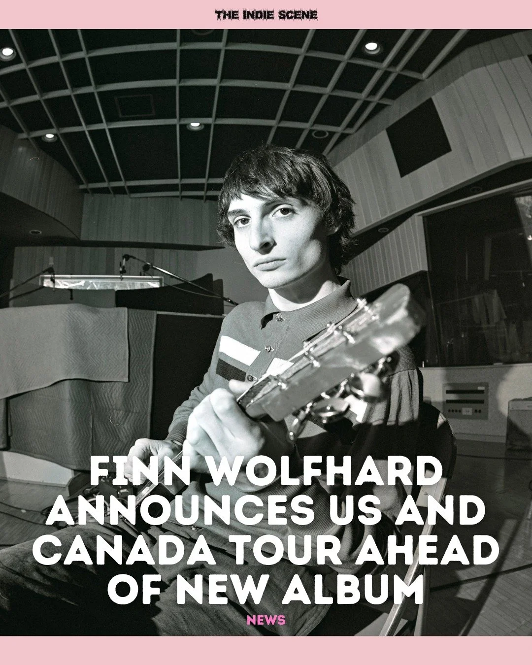 Fresh from announcing his second album, 'Fire From The Hip', Finn Wolfhard has announced an extensive US and Canada tour, kicking off on July 17th and supported by indie rockers Sleeper&rsquo;s Bell and Malcy. 

🔗 Find out more via the link in @the1