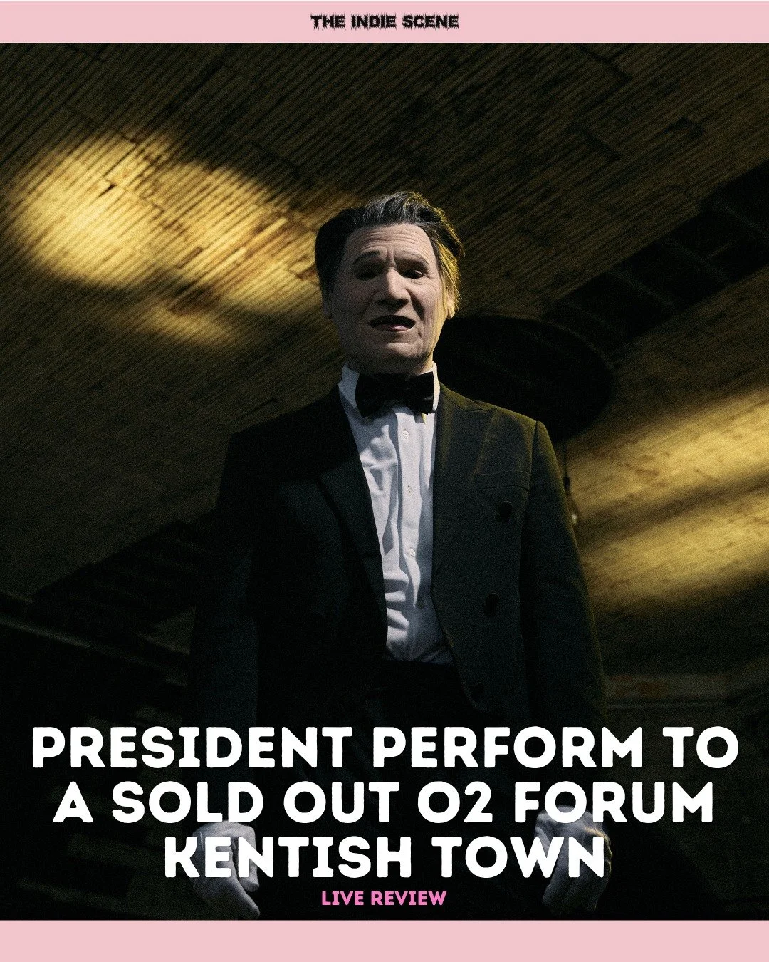 The masked President put on quite the show on their headline tour, playing to a packed-out O2 Forum Kentish Town. 

🔗 Read the full review via the link in @the1ndiescene's bio.