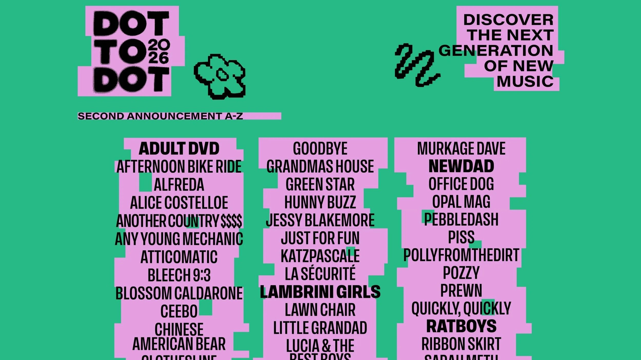 Over 65 local names added to Dot to Dot Festival 2026