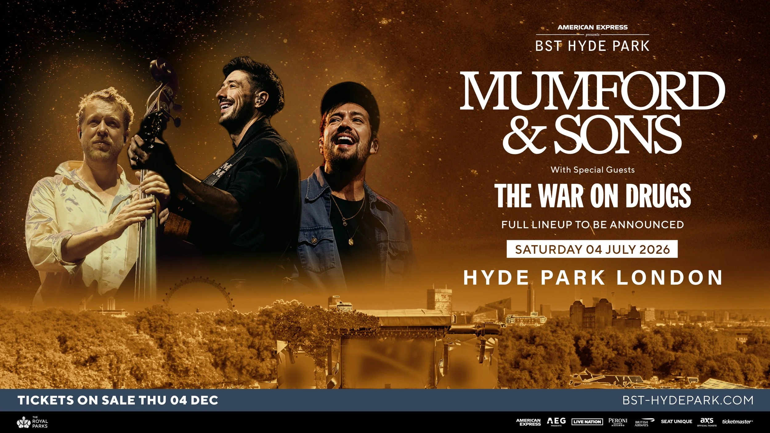Mumford &amp; Sons to headline BST Hyde Park 2026