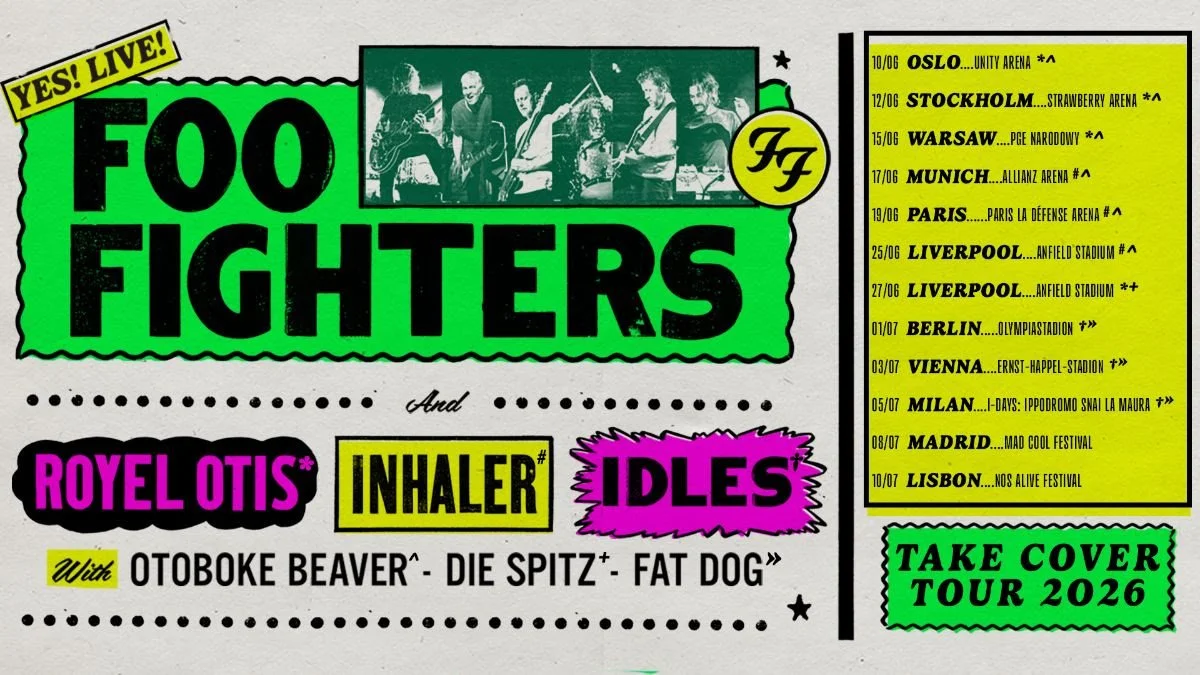 Foo Fighters announce 2026 UK and Europe ‘Take Cover’ tour