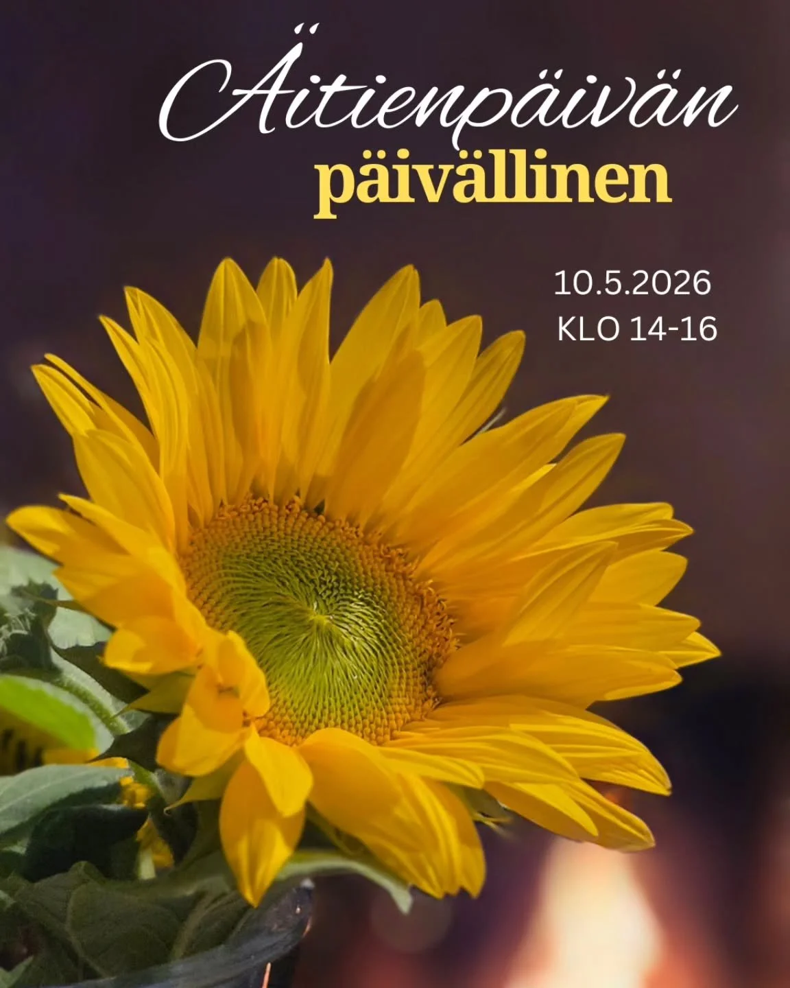 &Auml;itienp&auml;iv&auml;n p&auml;iv&auml;llinen 10.5.2026 klo 14-16 💛
Tarkemmat tiedot www.louhenlinna.com
tai 0500879699 🌼