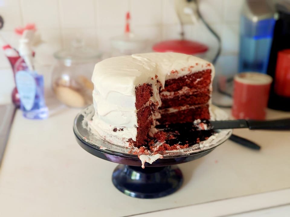 Red Velvet Cake for Mother's Day for Deanna Finch Cohen