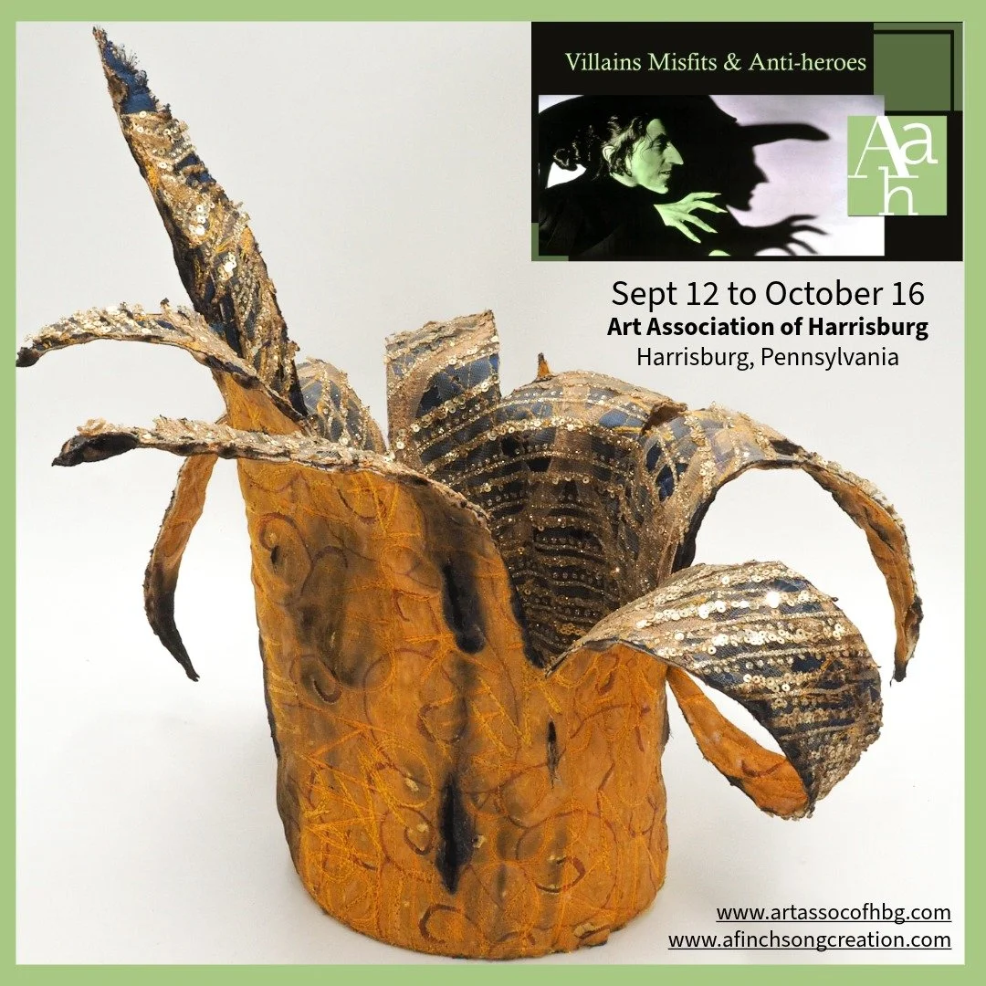 Villiains Misfits &amp; Anti-heroes at the Art Association of Harrisburg until October 16th.
Fool's Gold won 2nd place in Sculpture