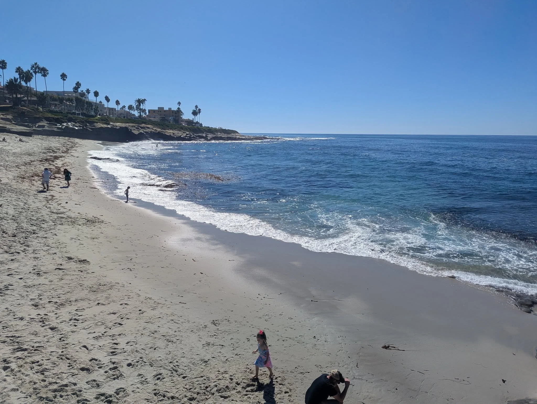 Telling myself the way up will be easier.
Worth it to put my feet in the Pacific ocean.