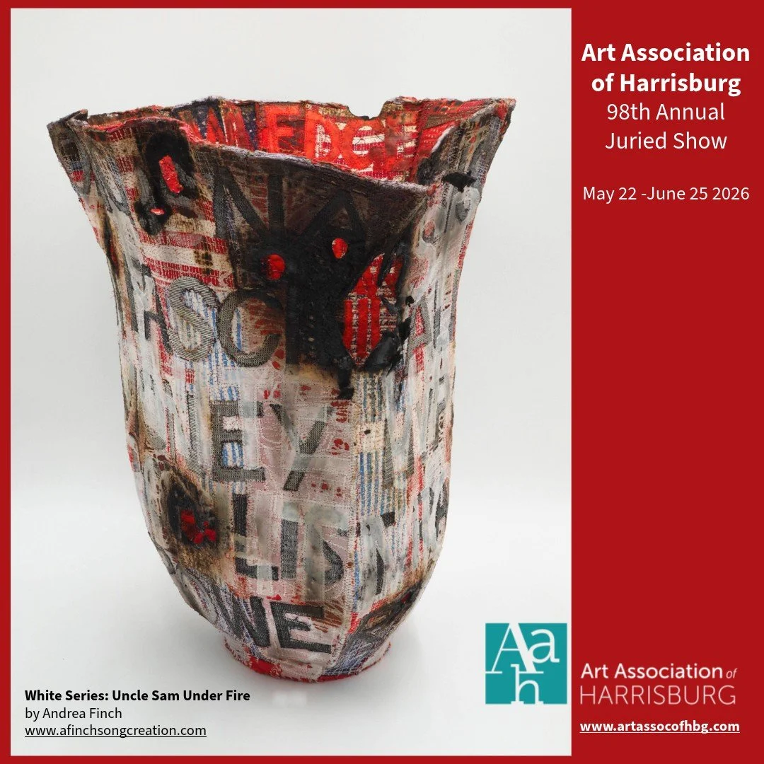 The 98th Annual Juried Show will be presented from May 22 &ndash; June 25. 
I will be at the opening reception on Friday, May 29 from 5 &ndash; 8pm. 
Come by and say hi!
...and see my piece too!