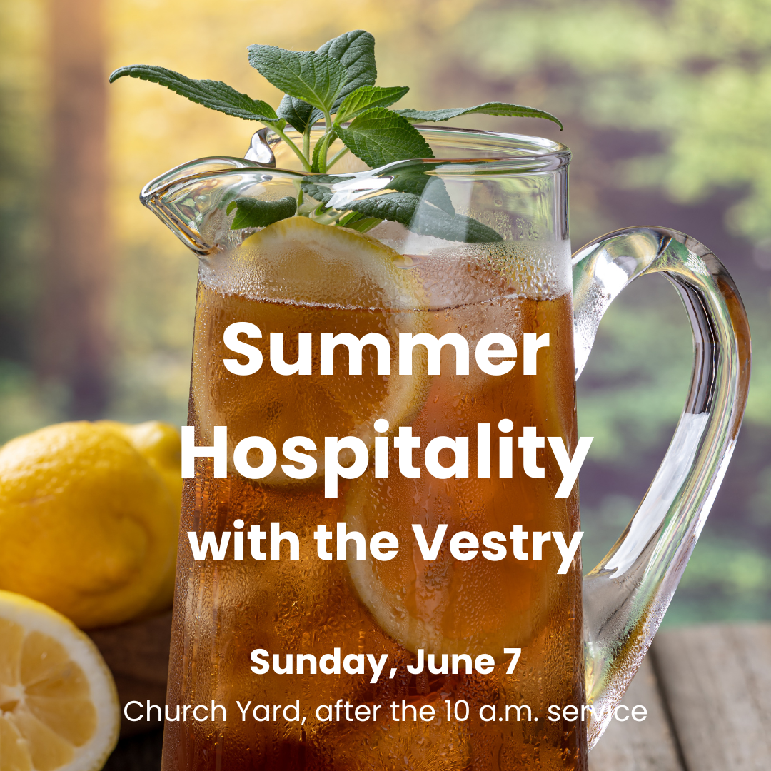 Summer Hospitality in the Church Yard Begins June 7!