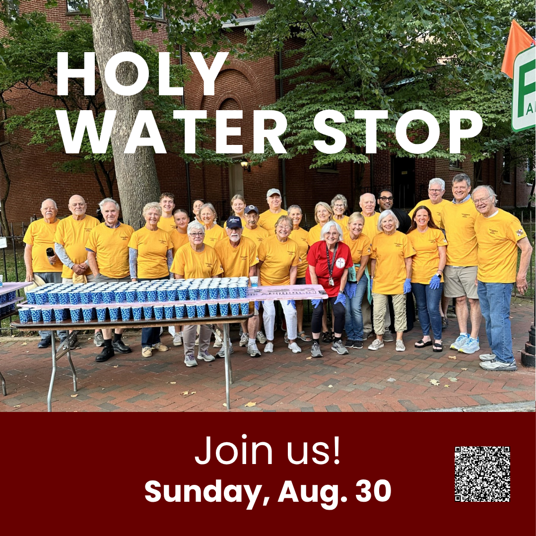 Aug 30 Holy Water Stop: Volunteers Needed 